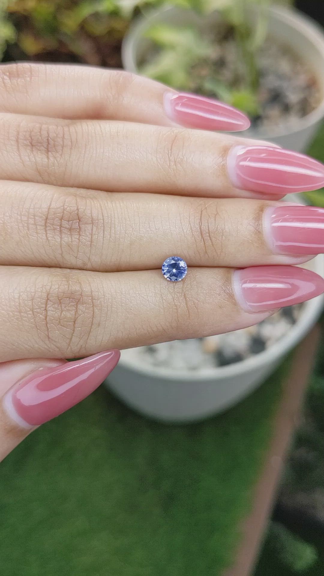 0.52 Ct. Blue Sapphire from Ceylon (Sri Lanka) Size Video
