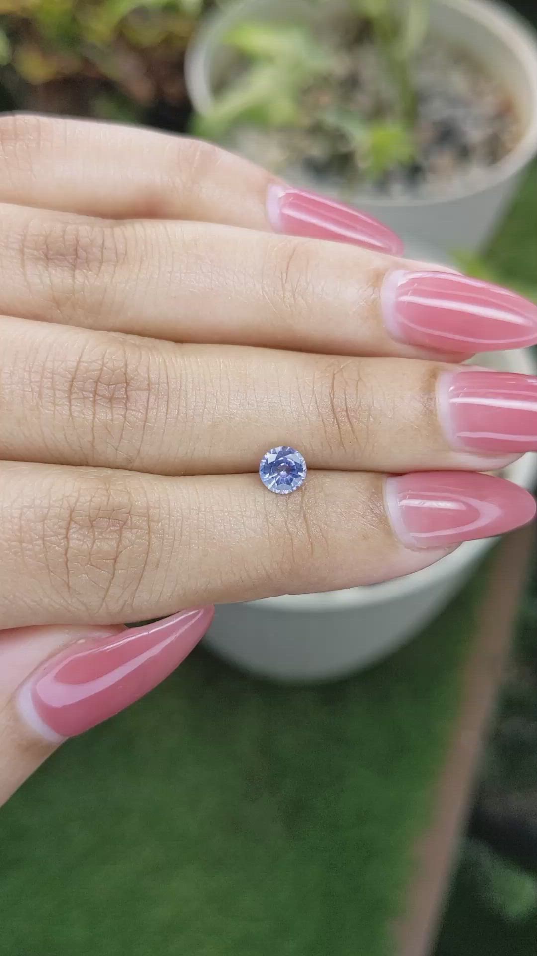 0.63 Ct. Blue Sapphire from Ceylon (Sri Lanka) Size Video