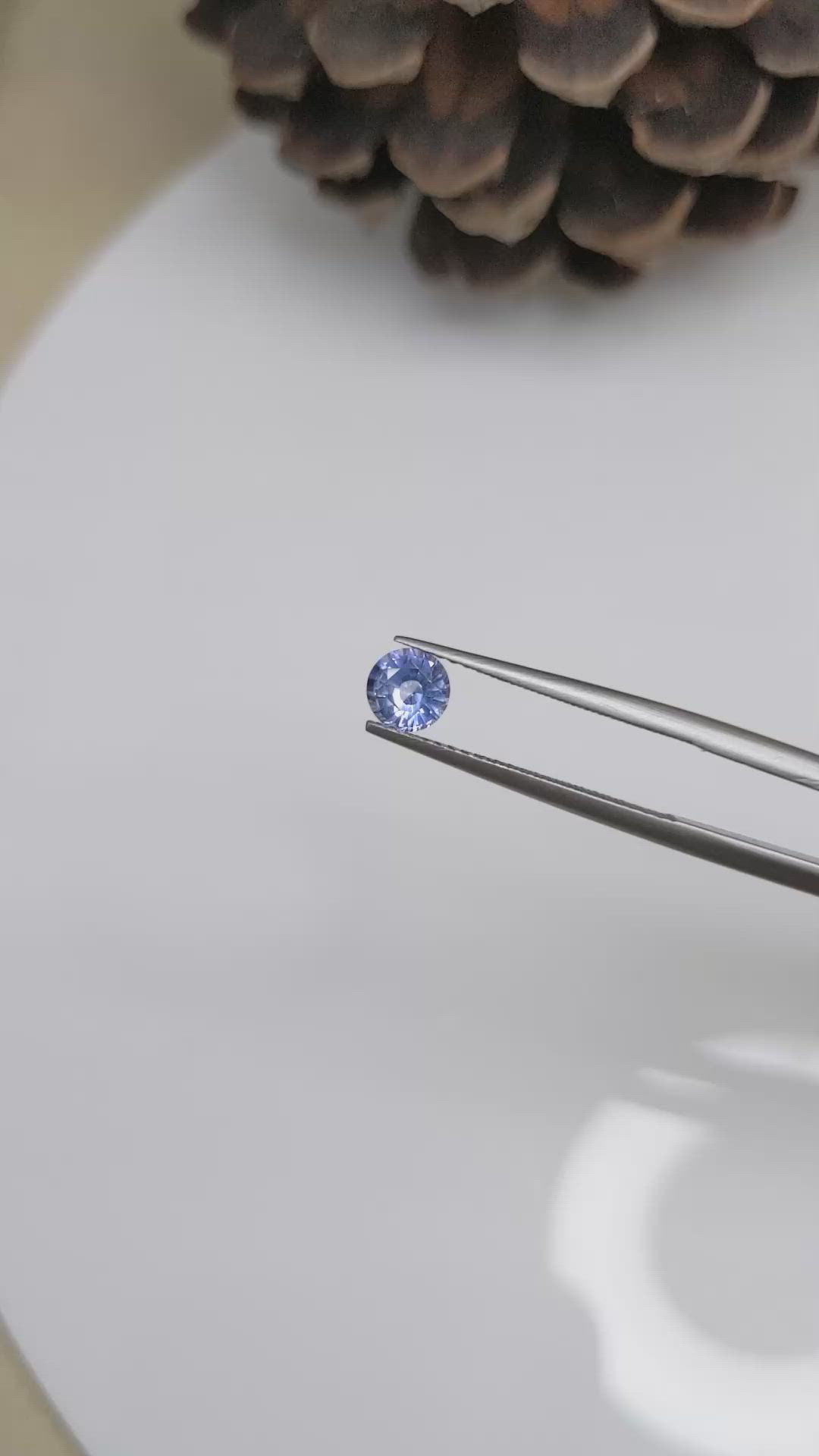 0.63 Ct. Blue Sapphire from Ceylon (Sri Lanka) Size Video