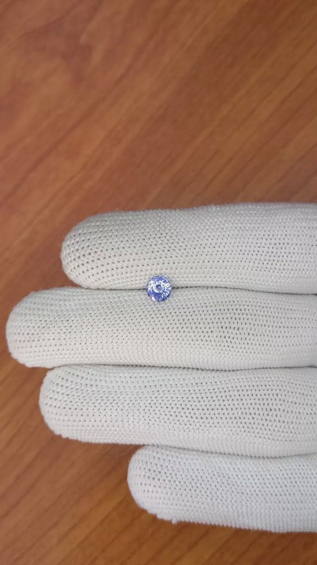 0.63 Ct. Blue Sapphire from Ceylon (Sri Lanka) Size Video