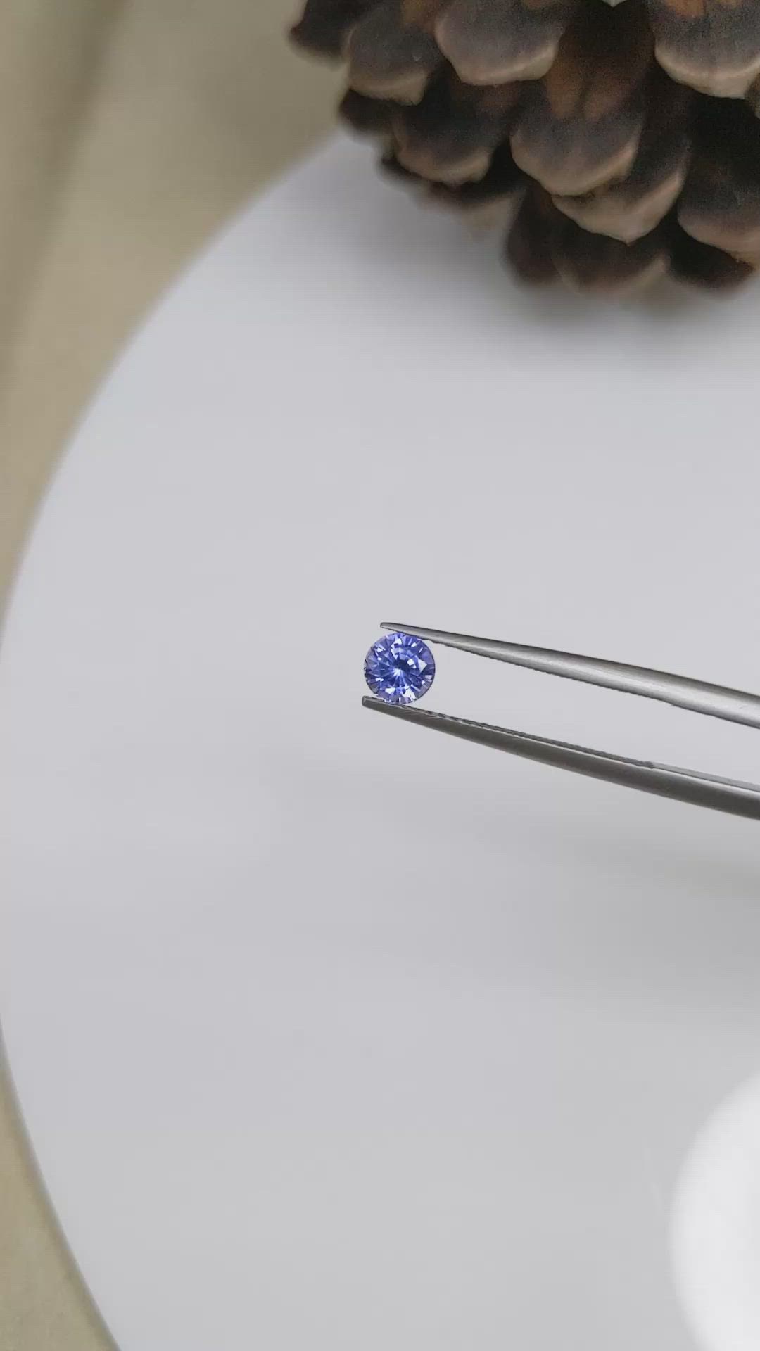 0.62 Ct. Blue Sapphire from Ceylon (Sri Lanka) Size Video