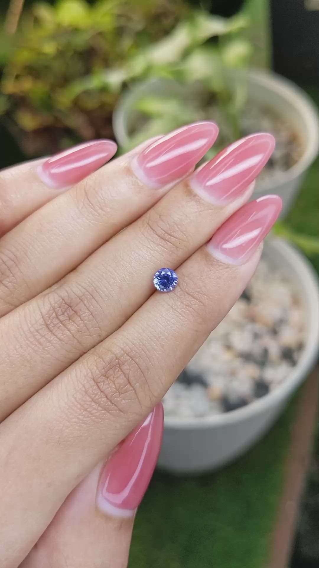 0.62 Ct. Blue Sapphire from Ceylon (Sri Lanka) Size Video
