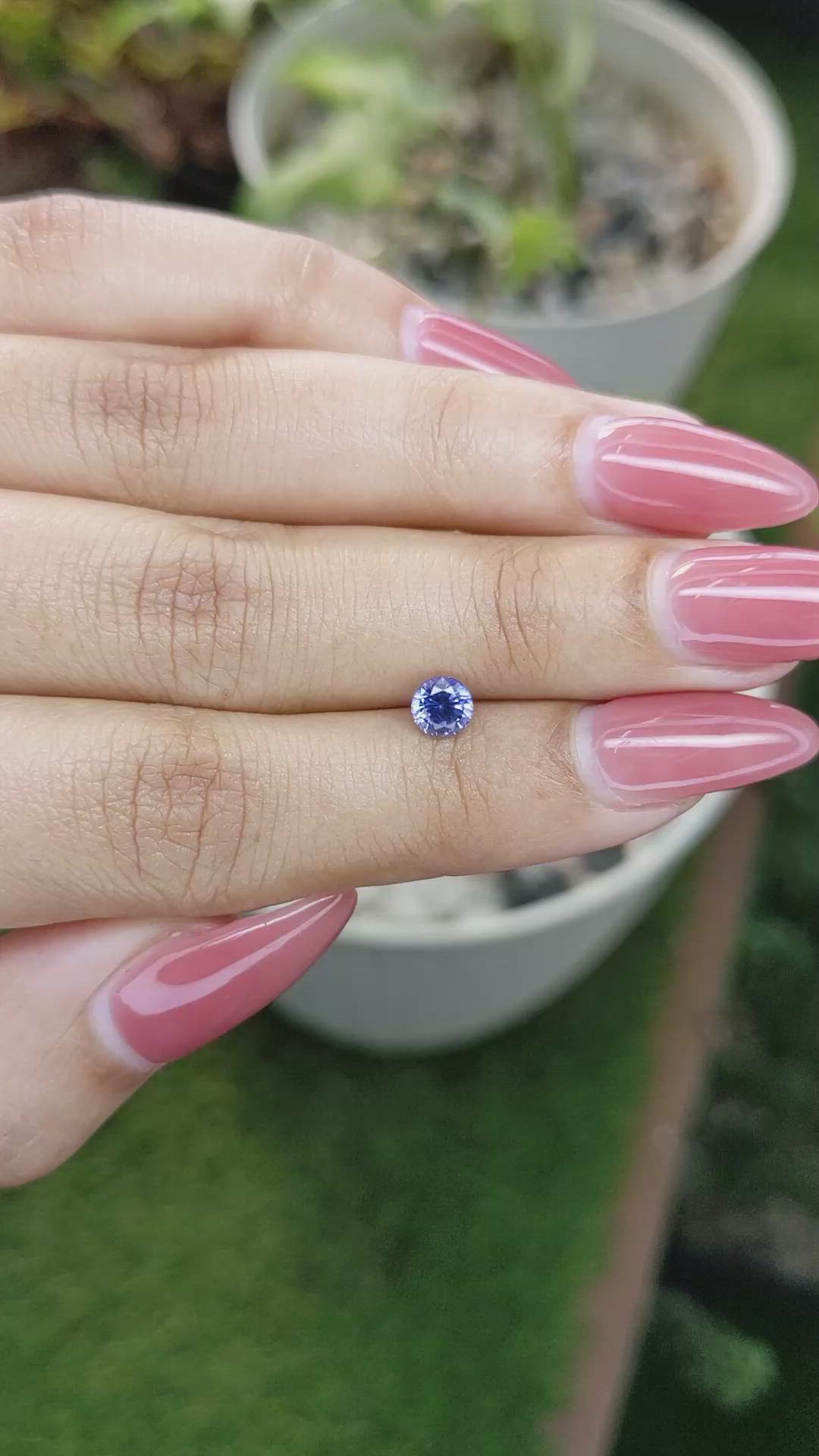 0.62 Ct. Blue Sapphire from Ceylon (Sri Lanka) Size Video