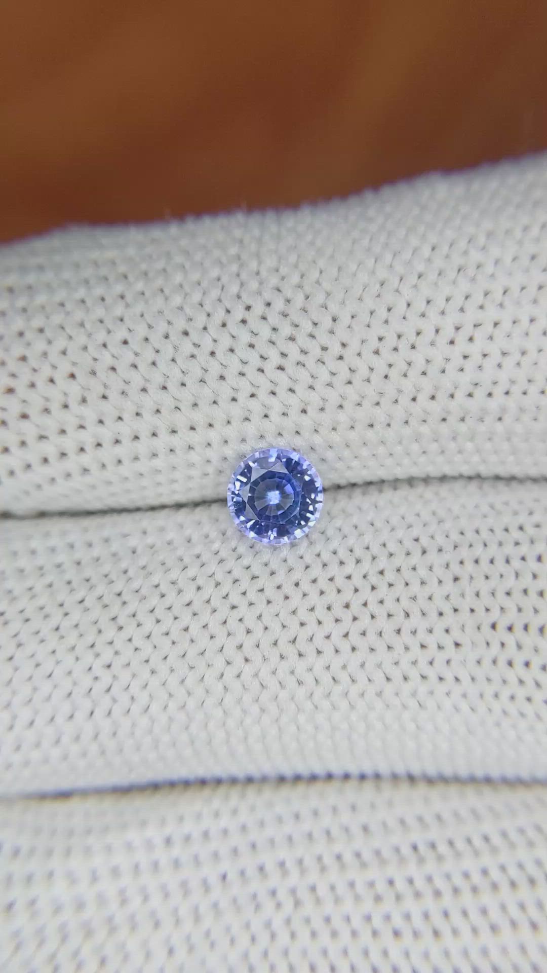 0.74 Ct. Blue Sapphire from Ceylon (Sri Lanka) Size Video