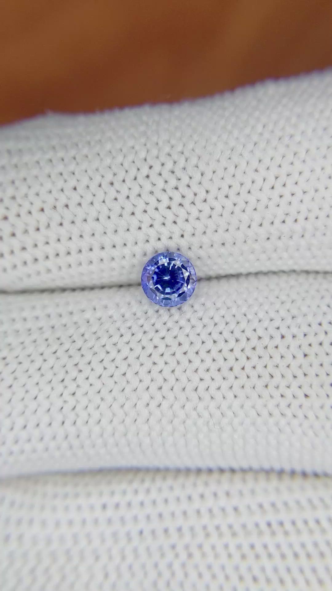 0.64 Ct. Blue Sapphire from Ceylon (Sri Lanka) Size Video