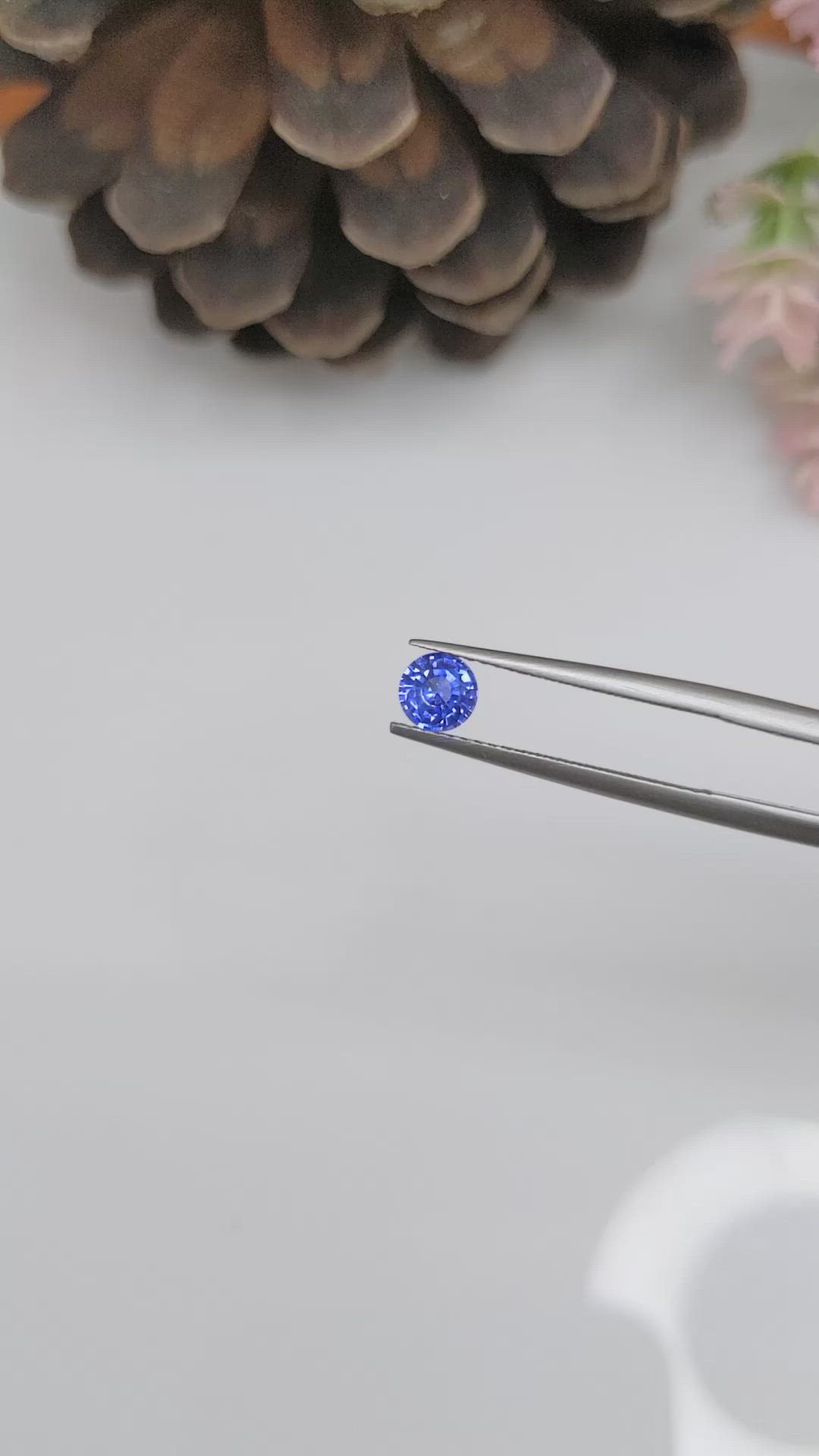 0.51 Ct. Blue Sapphire from Ceylon (Sri Lanka) Size Video