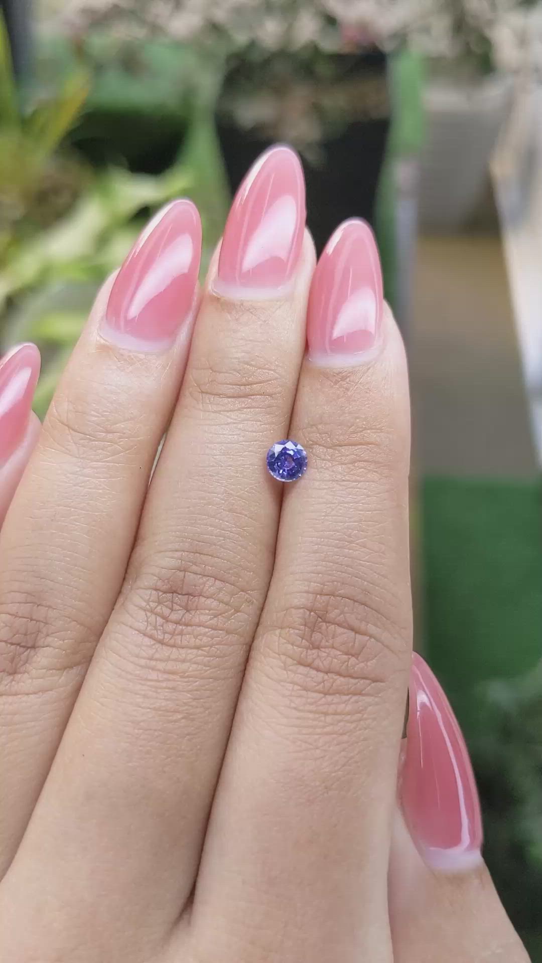 0.46 Ct. Blue Sapphire from Ceylon (Sri Lanka) Size Video