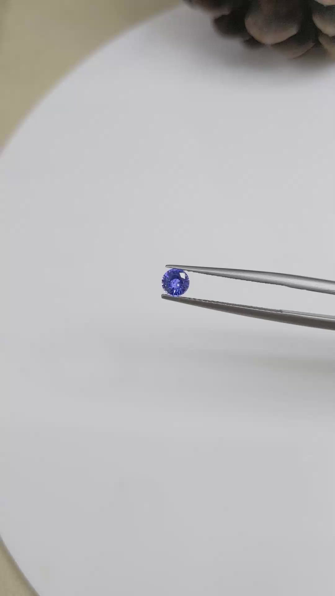 0.46 Ct. Blue Sapphire from Ceylon (Sri Lanka) Size Video