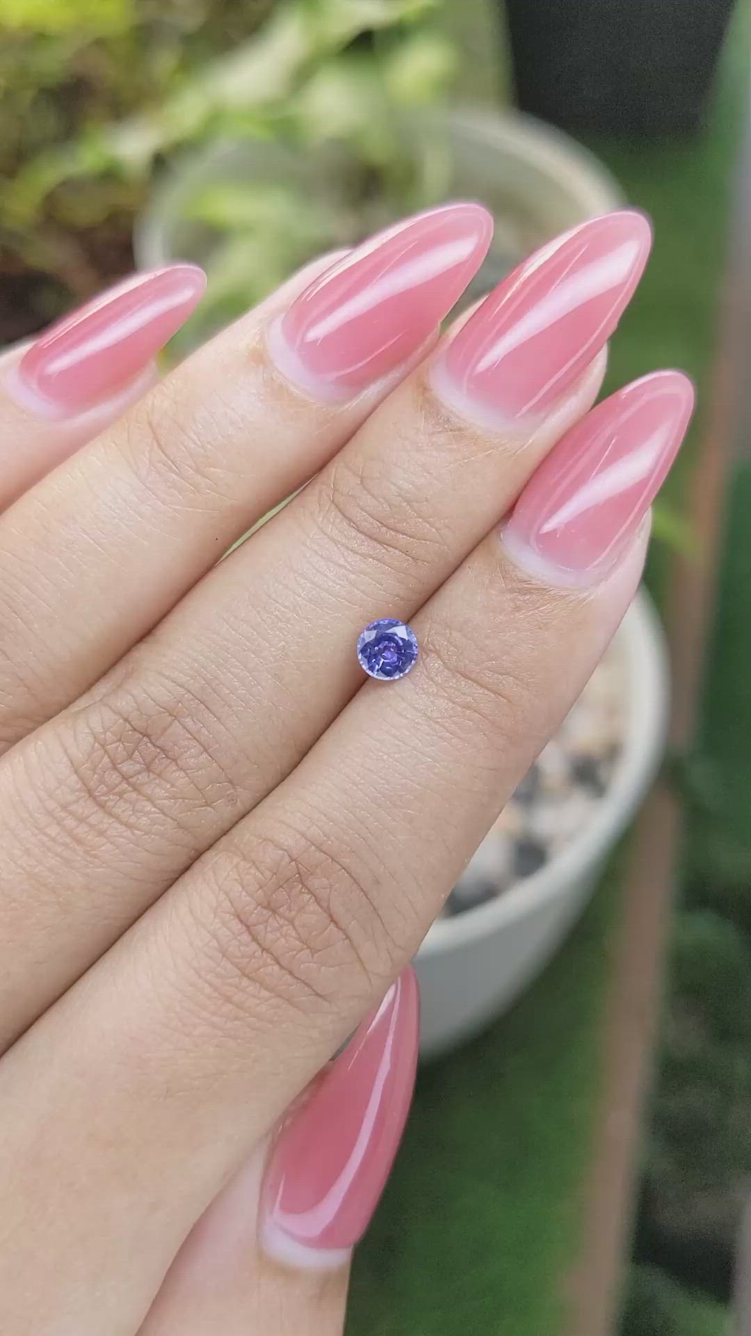 0.46 Ct. Blue Sapphire from Ceylon (Sri Lanka) Size Video