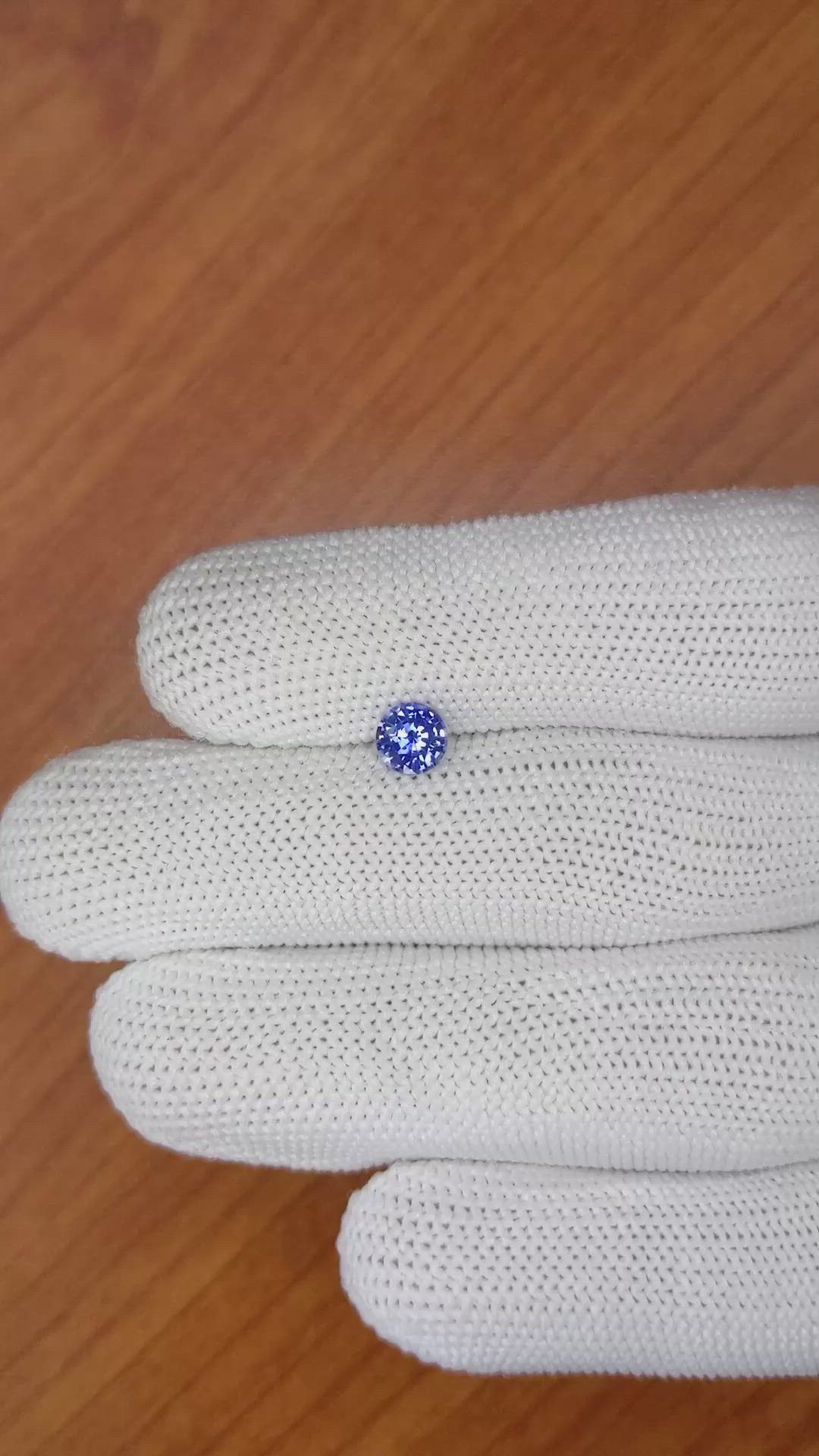 0.70 Ct. Blue Sapphire from Ceylon (Sri Lanka) Size Video
