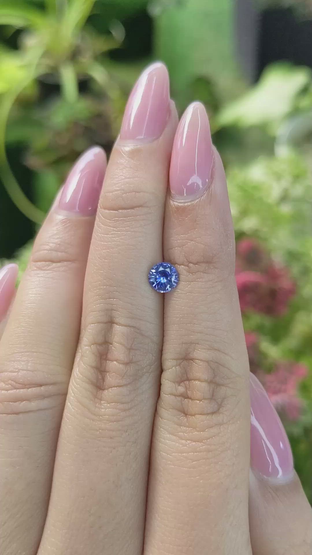0.70 Ct. Blue Sapphire from Ceylon (Sri Lanka) Size Video