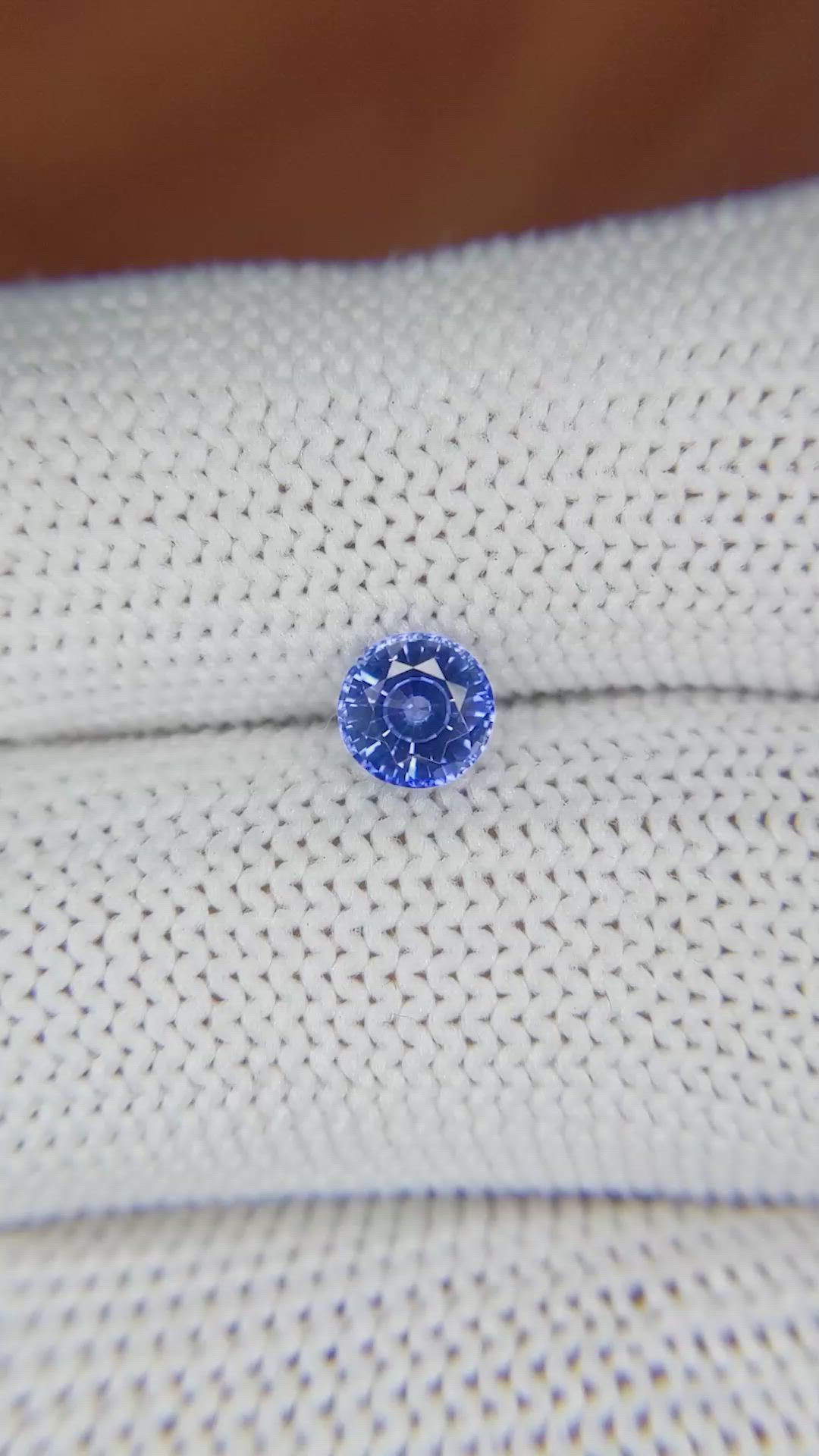 0.77 Ct. Blue Sapphire from Ceylon (Sri Lanka) Size Video