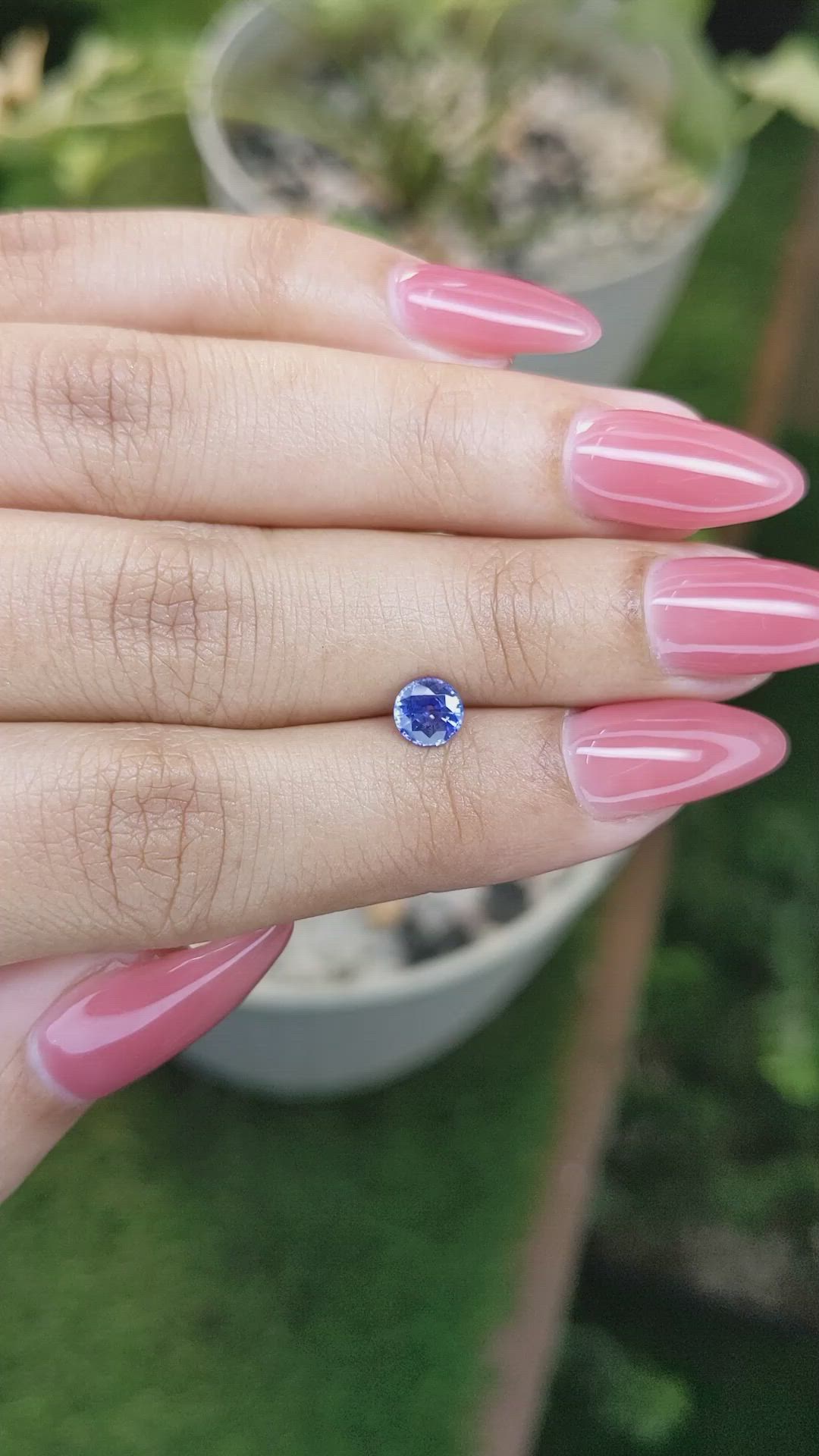 0.77 Ct. Blue Sapphire from Ceylon (Sri Lanka) Size Video