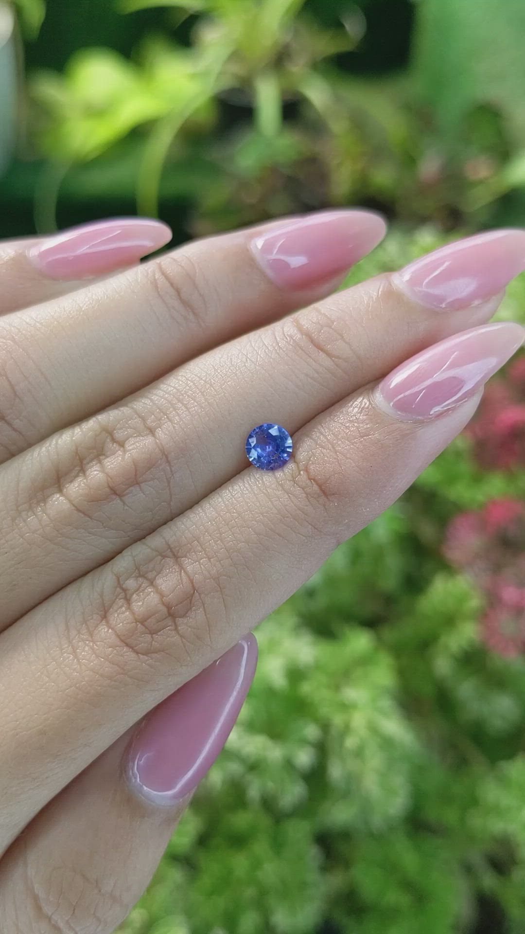 0.53 Ct. Blue Sapphire from Ceylon (Sri Lanka) Size Video