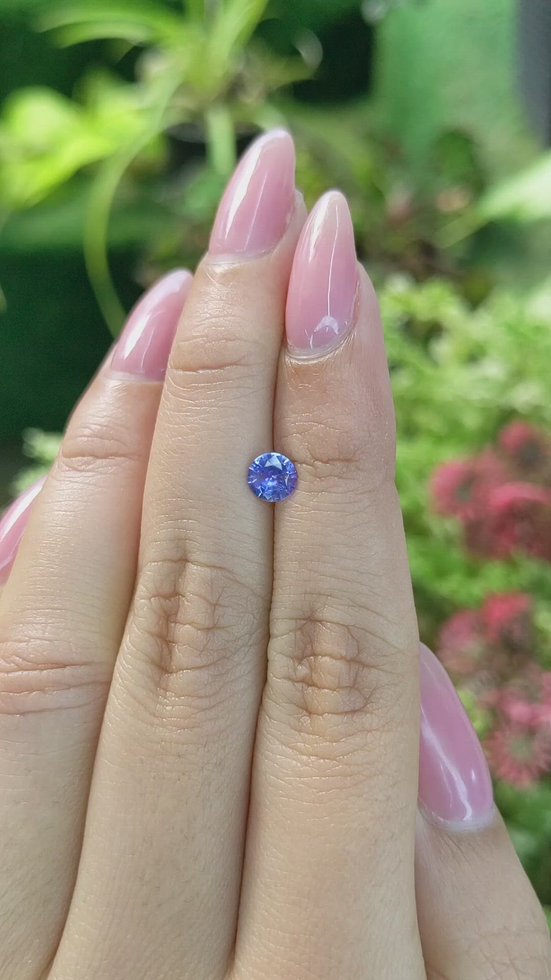 0.53 Ct. Blue Sapphire from Ceylon (Sri Lanka) Size Video