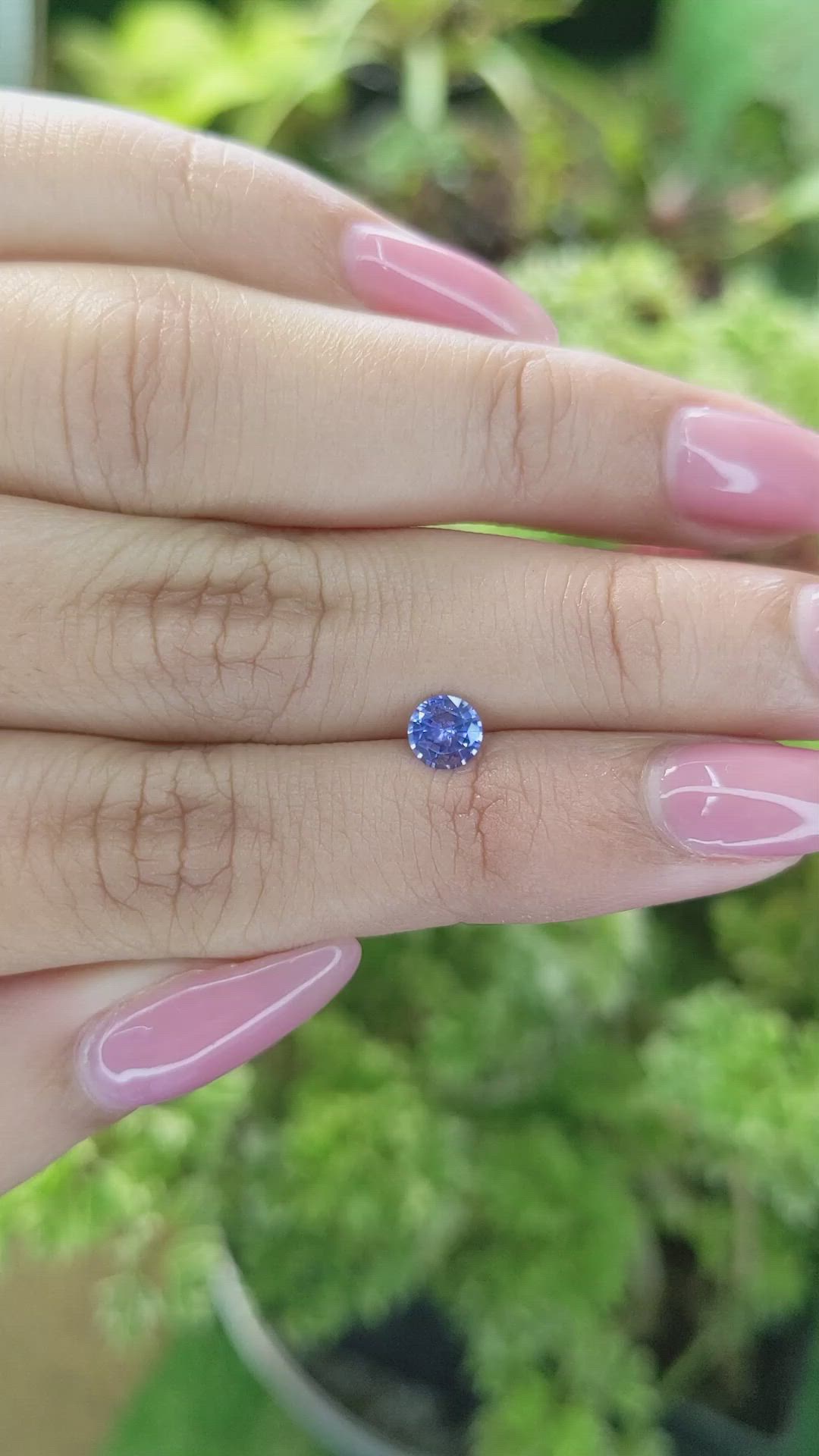 0.52 Ct. Blue Sapphire from Ceylon (Sri Lanka) Size Video