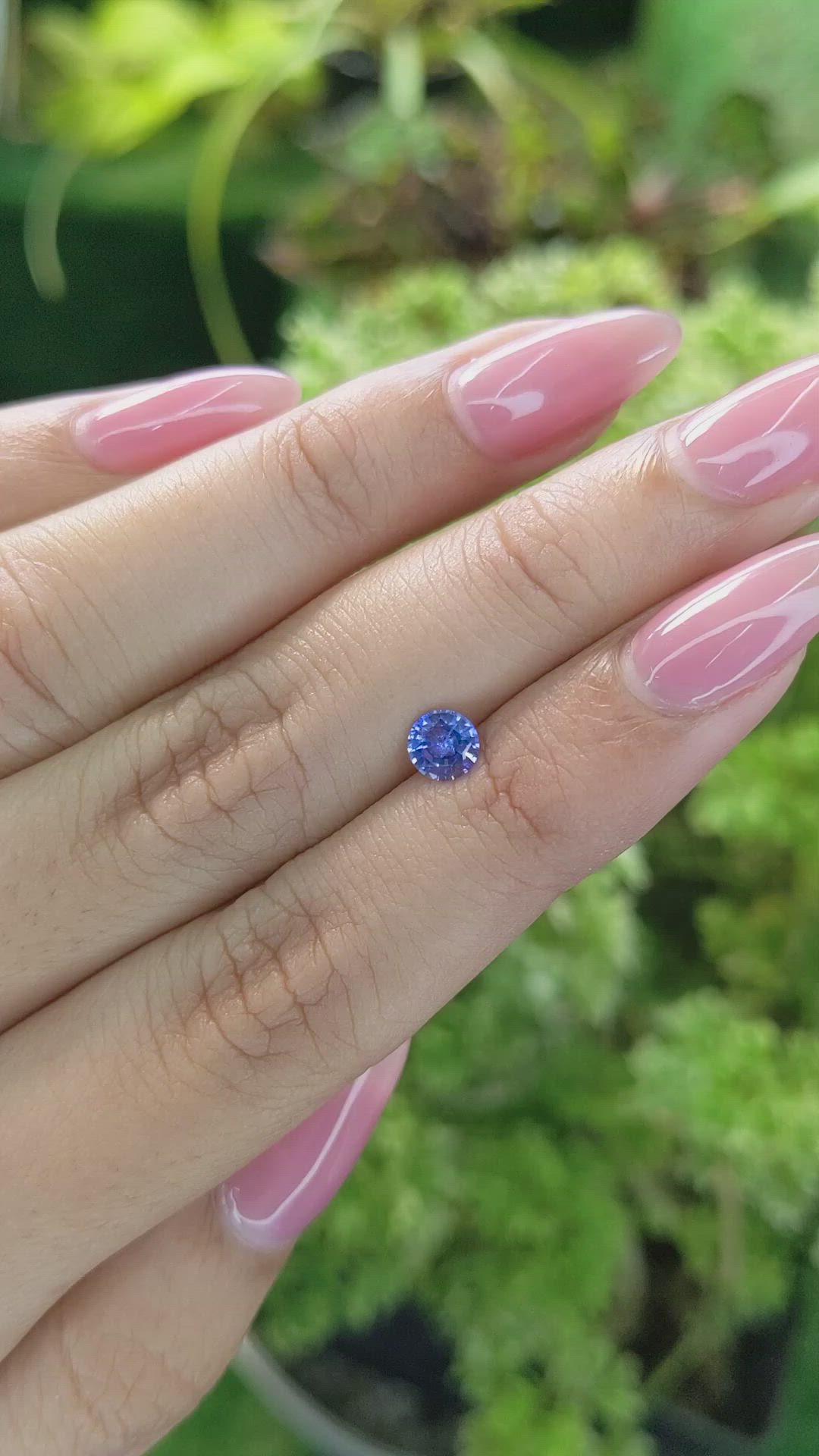 0.52 Ct. Blue Sapphire from Ceylon (Sri Lanka) Size Video