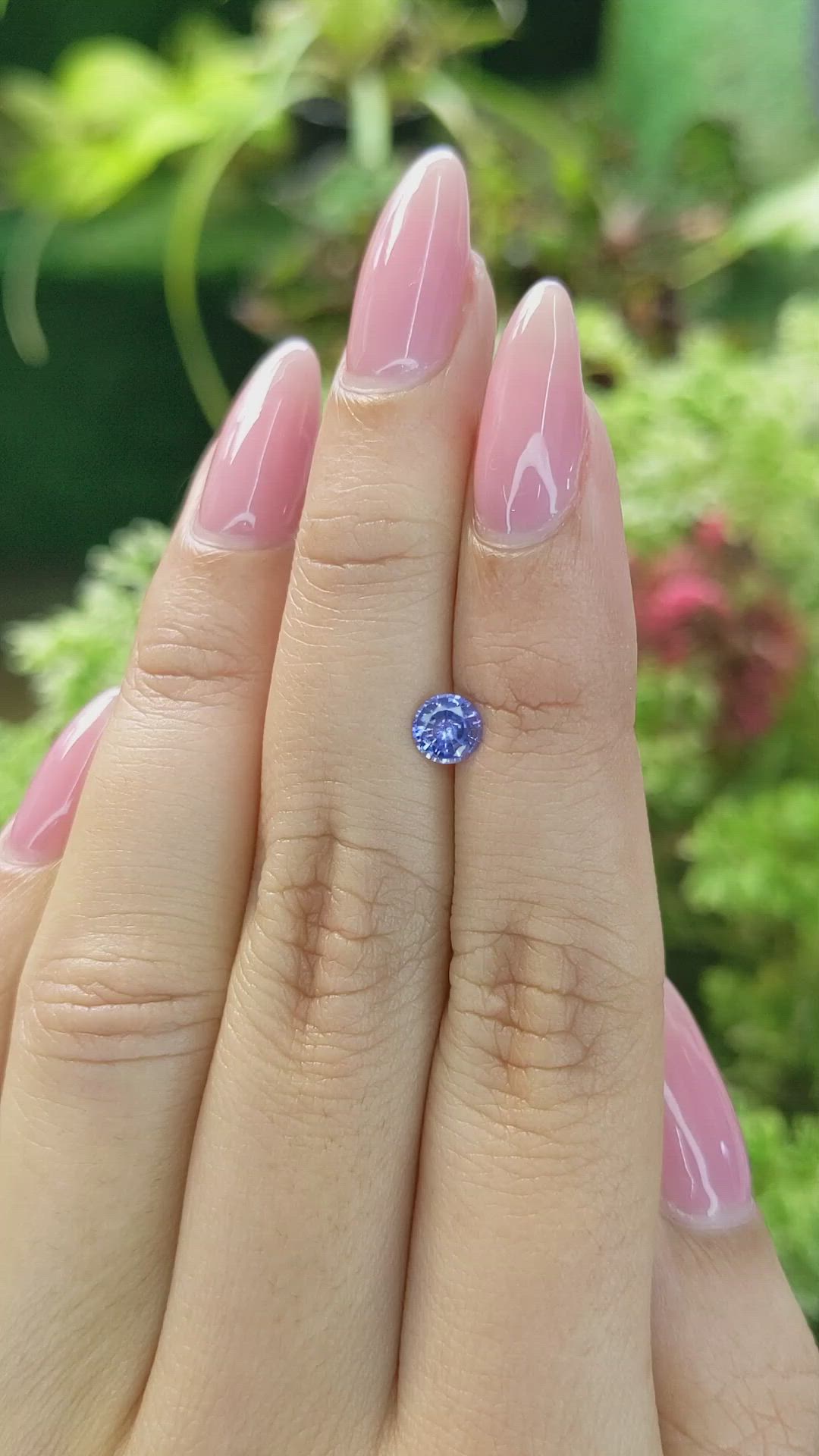 0.52 Ct. Blue Sapphire from Ceylon (Sri Lanka) Size Video