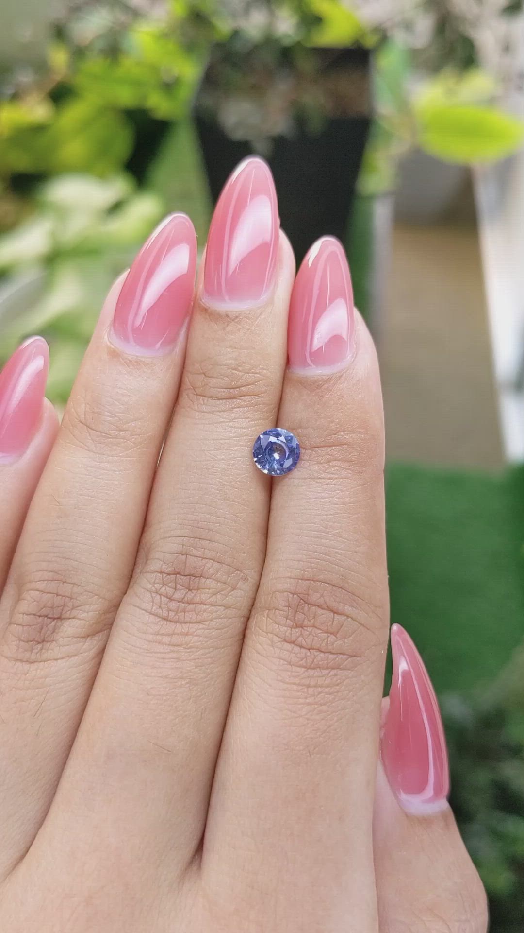 0.89 Ct. Blue Sapphire from Ceylon (Sri Lanka) Size Video