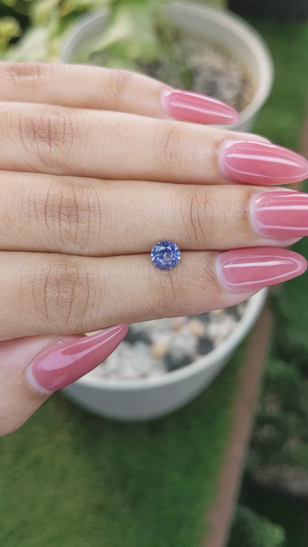 0.89 Ct. Blue Sapphire from Ceylon (Sri Lanka) Size Video