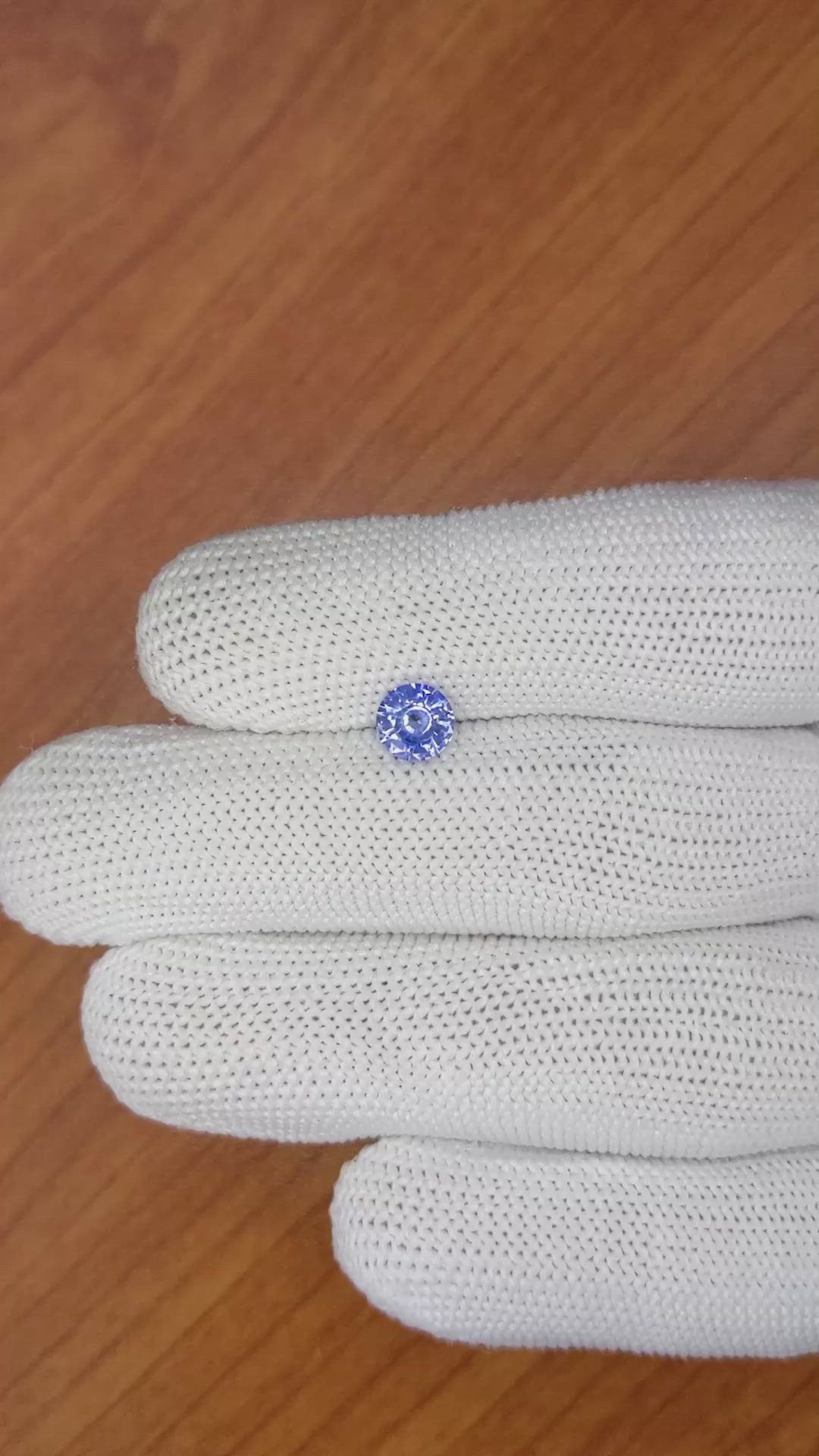 0.89 Ct. Blue Sapphire from Ceylon (Sri Lanka) Size Video