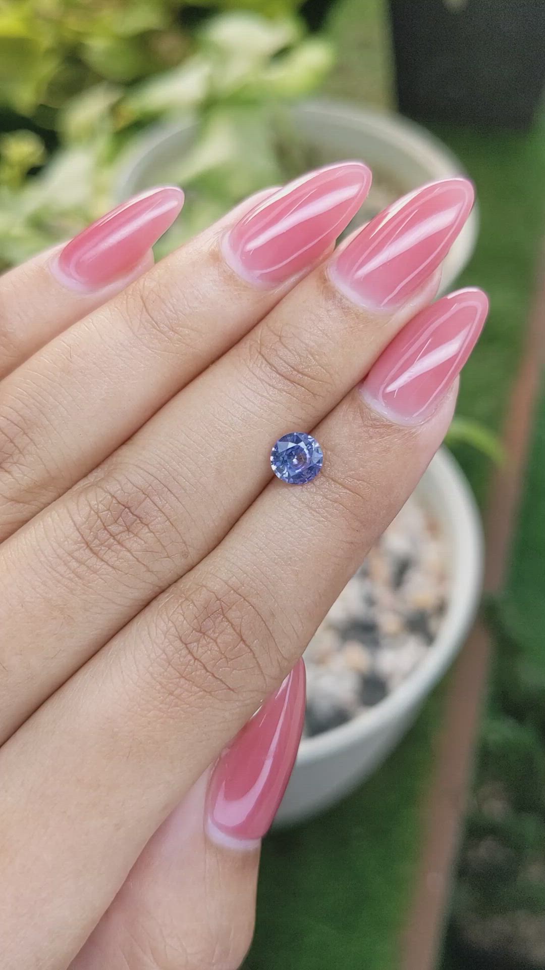 0.89 Ct. Blue Sapphire from Ceylon (Sri Lanka) Size Video