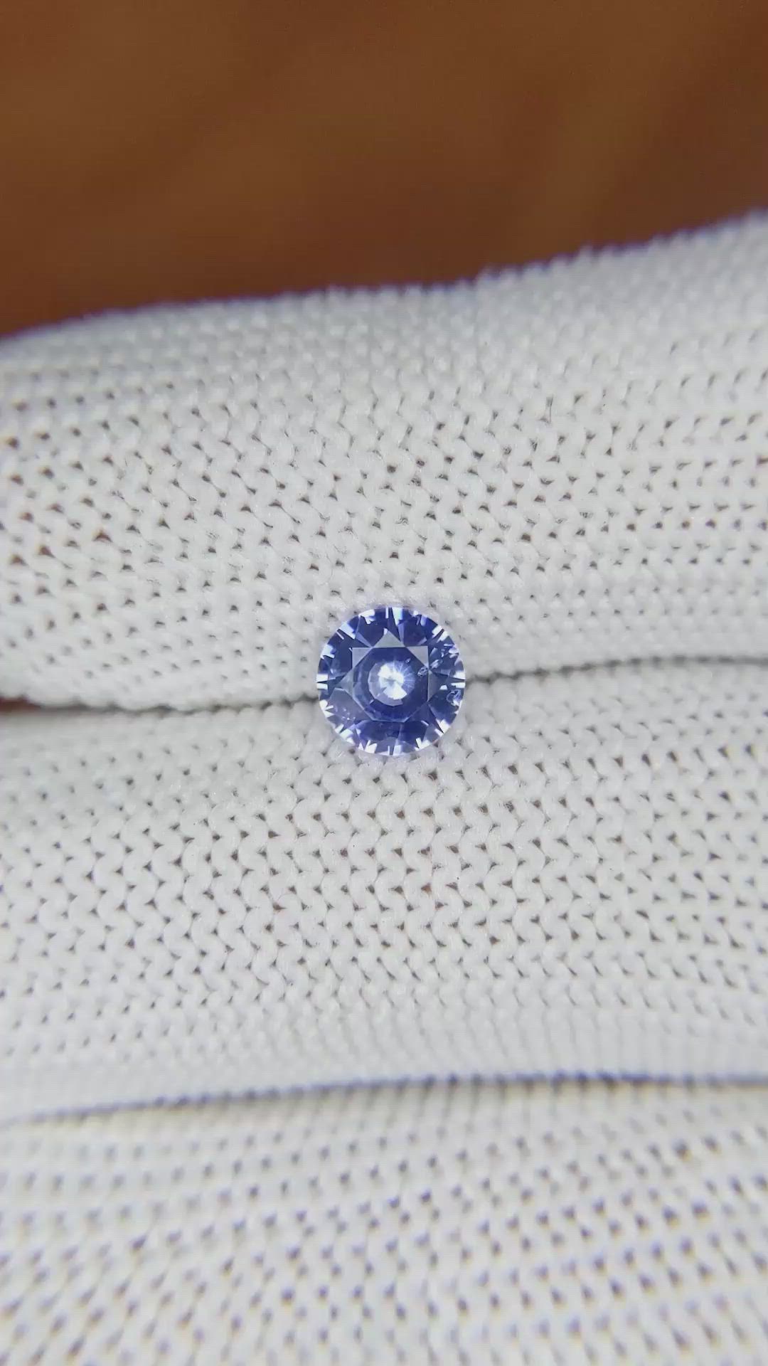 0.89 Ct. Blue Sapphire from Ceylon (Sri Lanka) Size Video