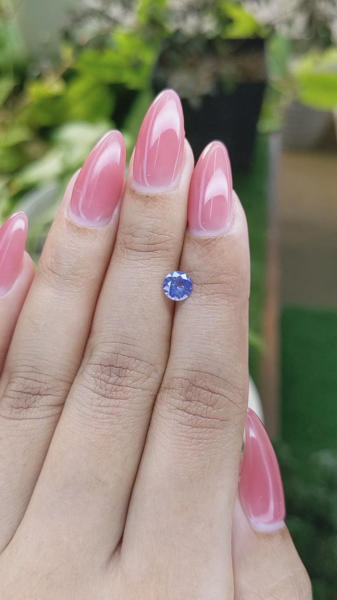 0.67 Ct. Blue Sapphire from Ceylon (Sri Lanka) Size Video