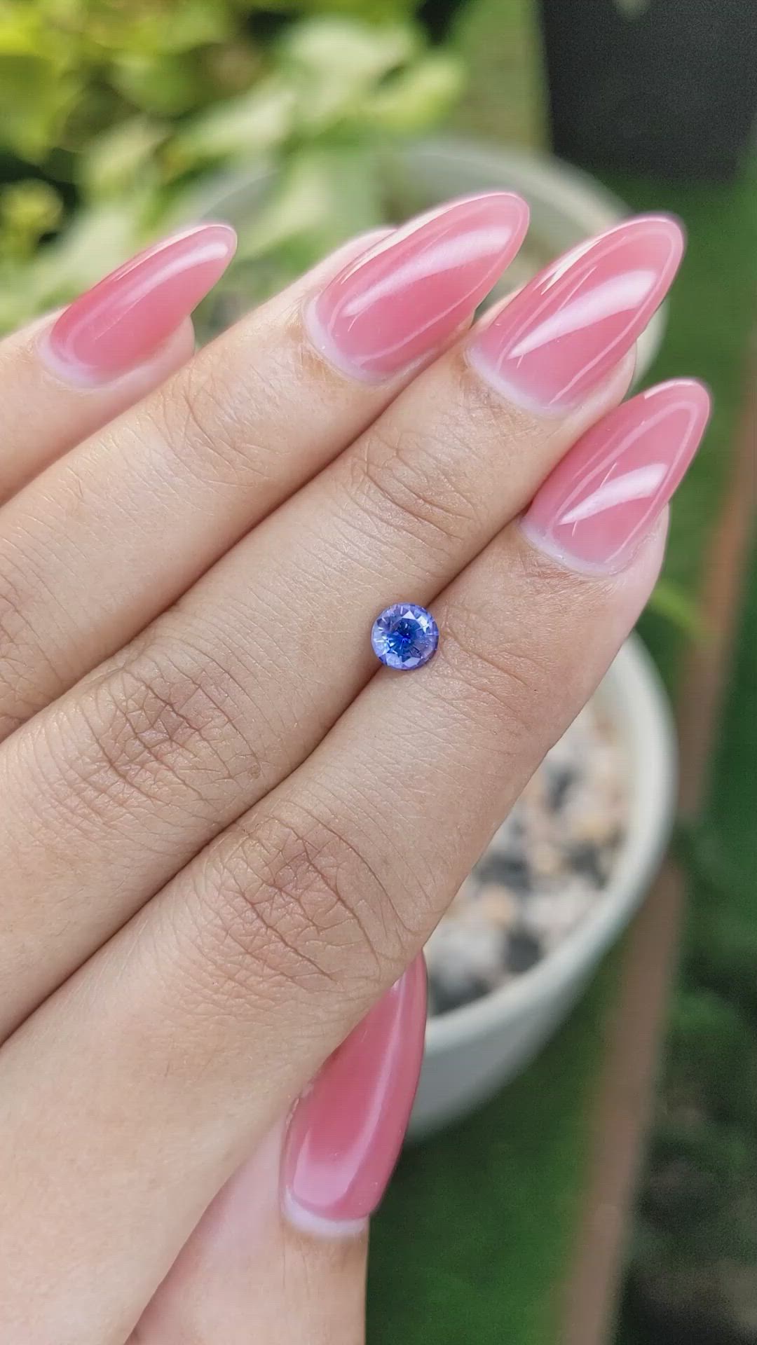 0.67 Ct. Blue Sapphire from Ceylon (Sri Lanka) Size Video