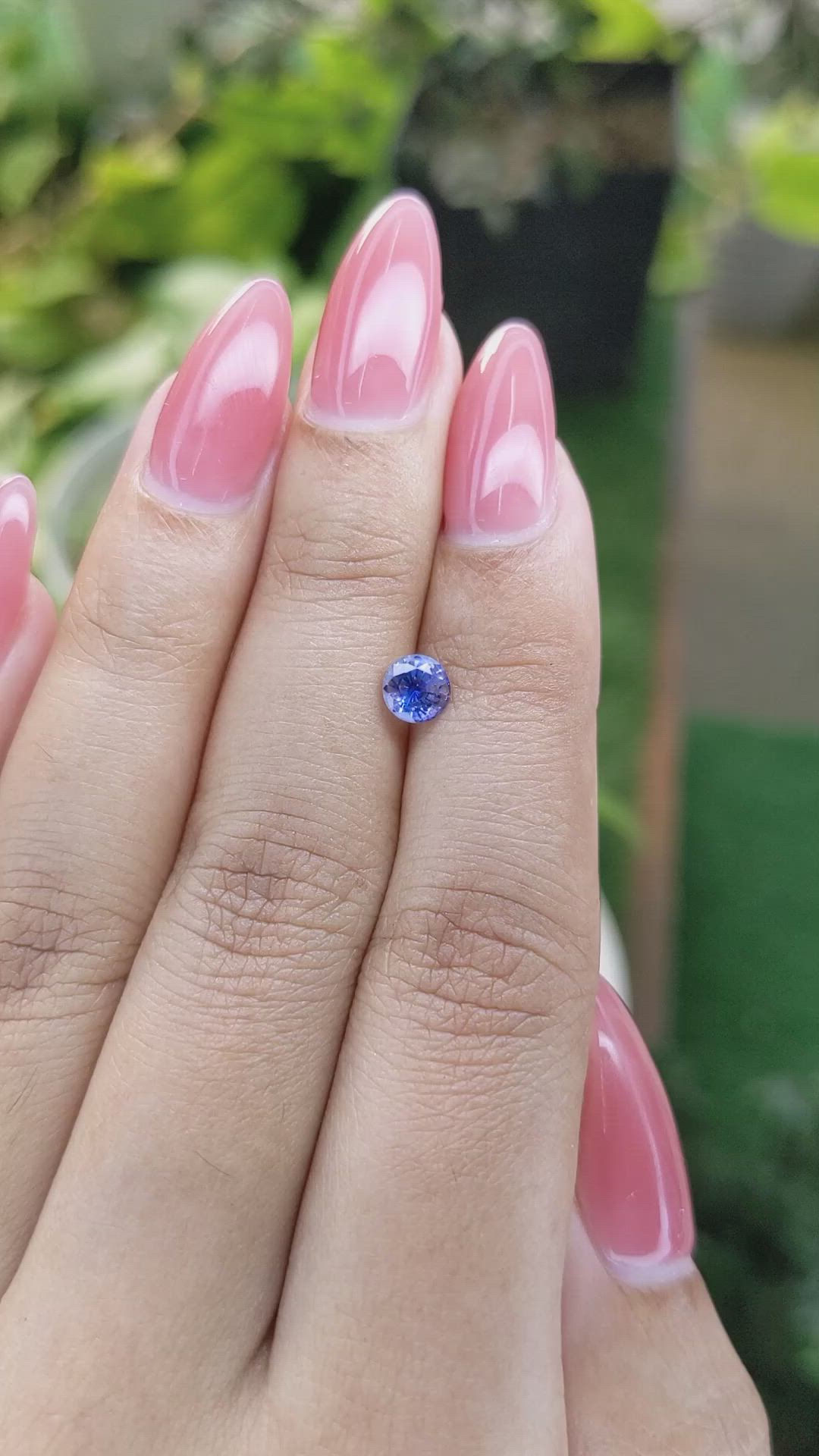 0.67 Ct. Blue Sapphire from Ceylon (Sri Lanka) Size Video