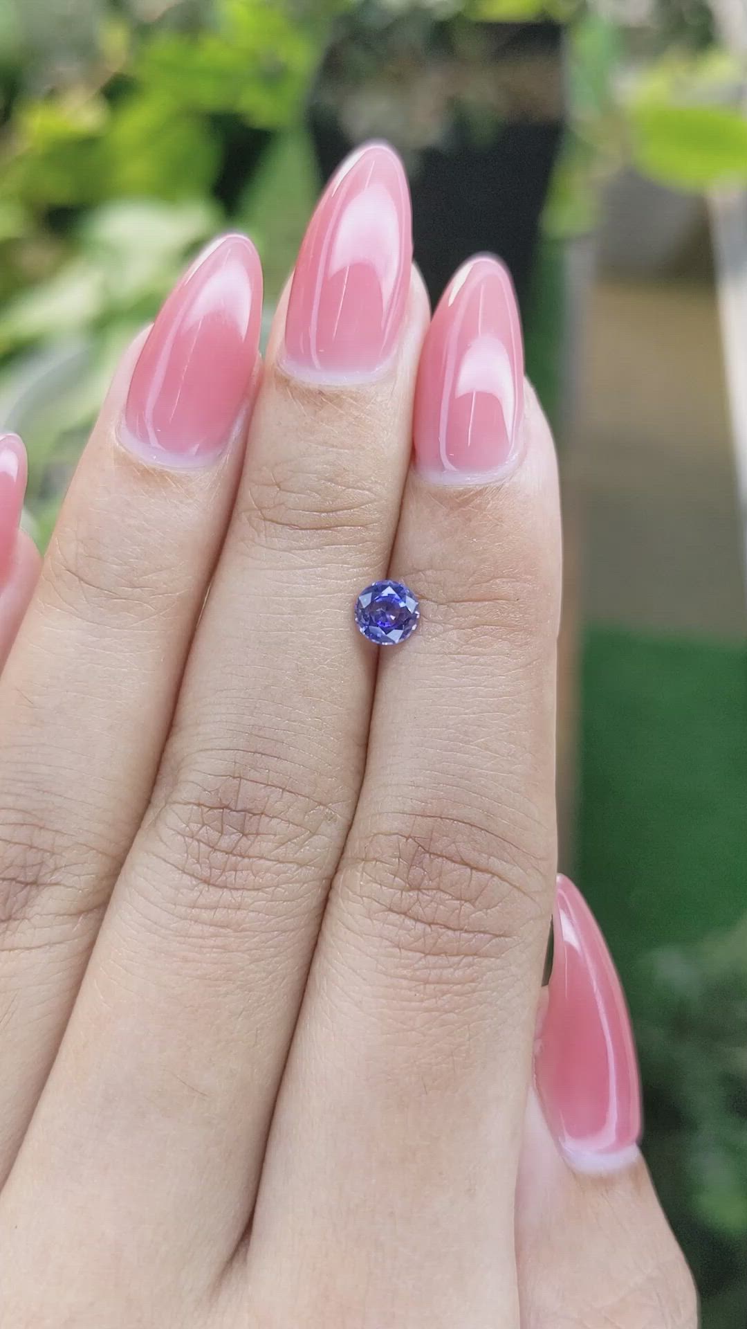 0.61 Ct. Blue Sapphire from Ceylon (Sri Lanka) Size Video