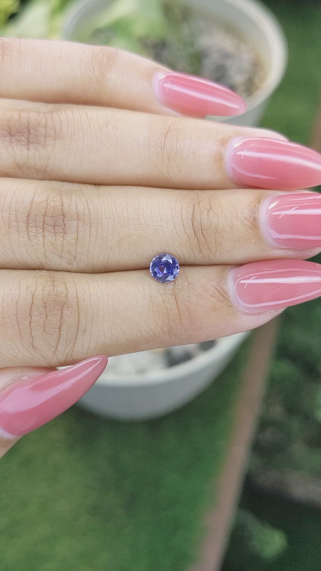 0.61 Ct. Blue Sapphire from Ceylon (Sri Lanka) Size Video