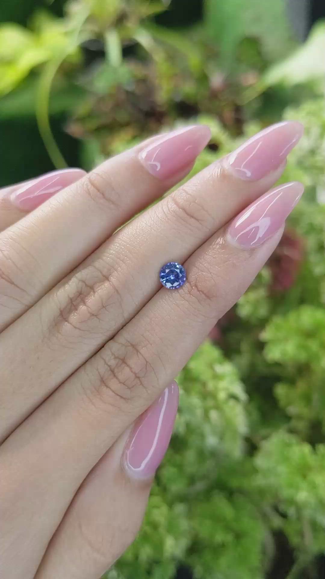 0.71 Ct. Blue Sapphire from Ceylon (Sri Lanka) Size Video