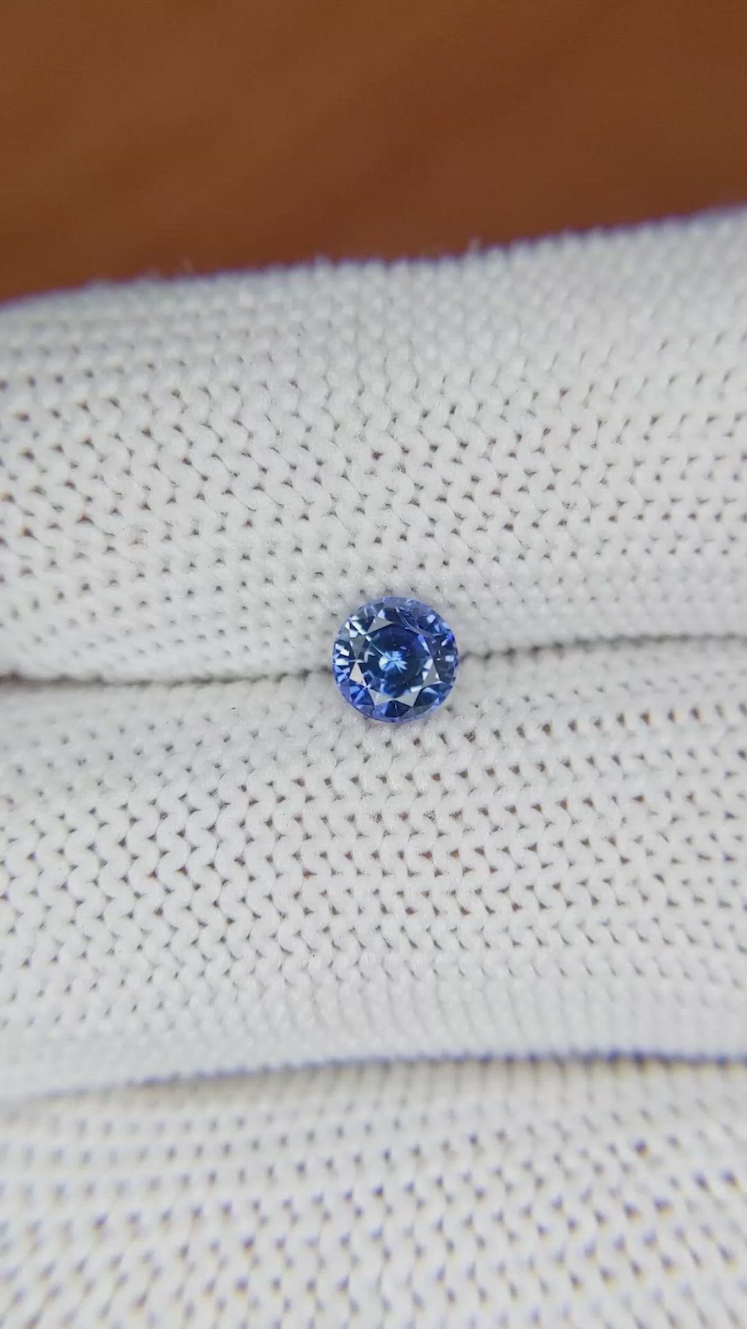 0.62 Ct. Blue Sapphire from Ceylon (Sri Lanka) Size Video
