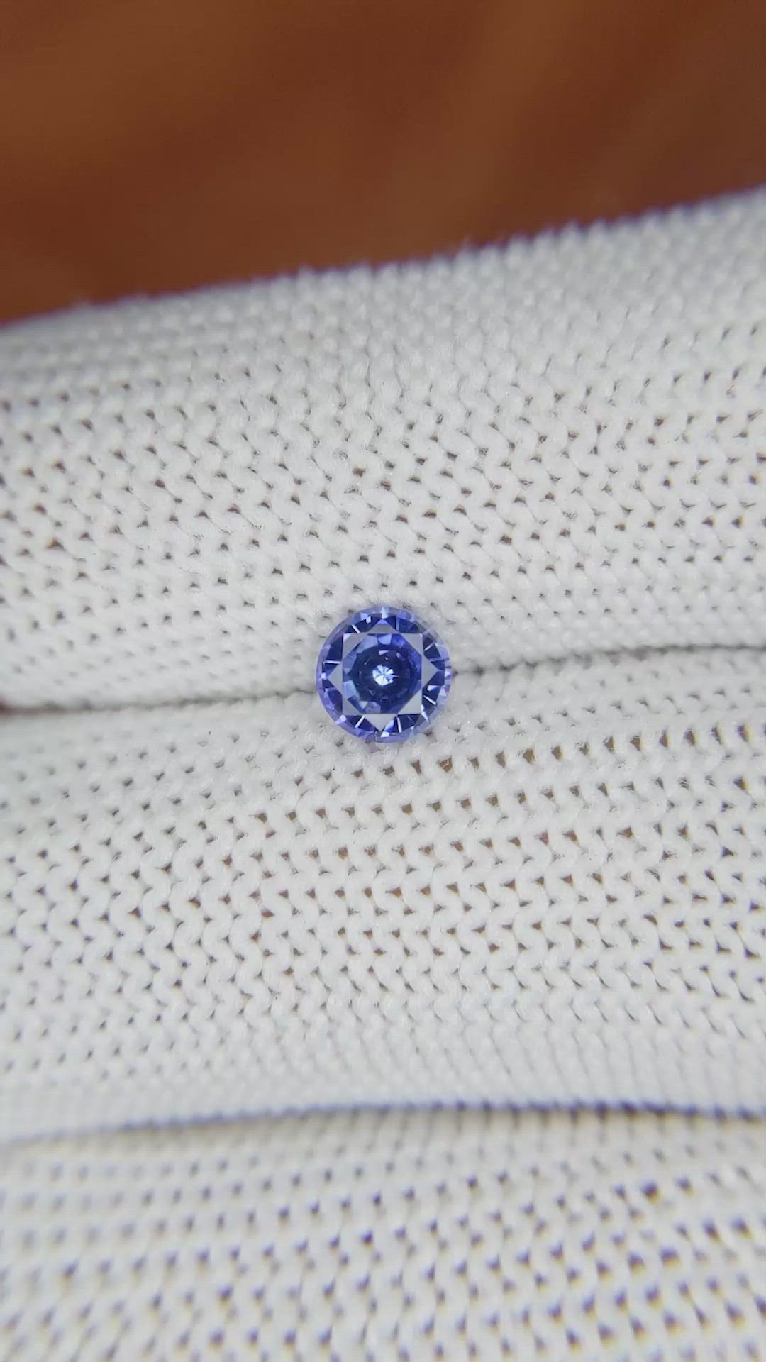 0.64 Ct. Blue Sapphire from Ceylon (Sri Lanka) Size Video