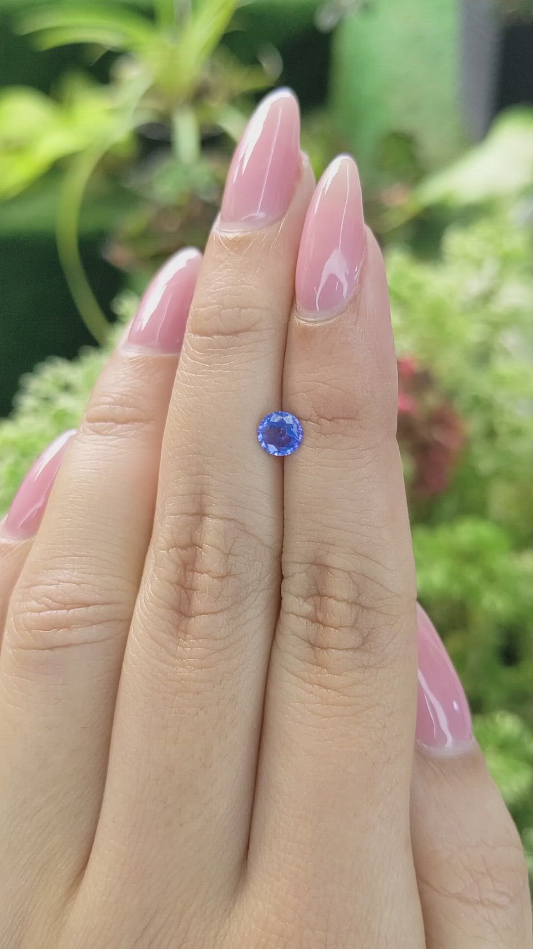0.53 Ct. Blue Sapphire from Ceylon (Sri Lanka) Size Video