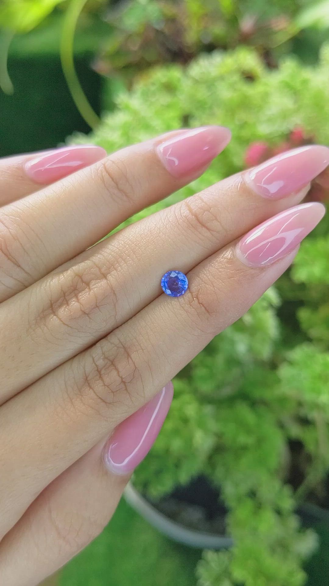 0.53 Ct. Blue Sapphire from Ceylon (Sri Lanka) Size Video