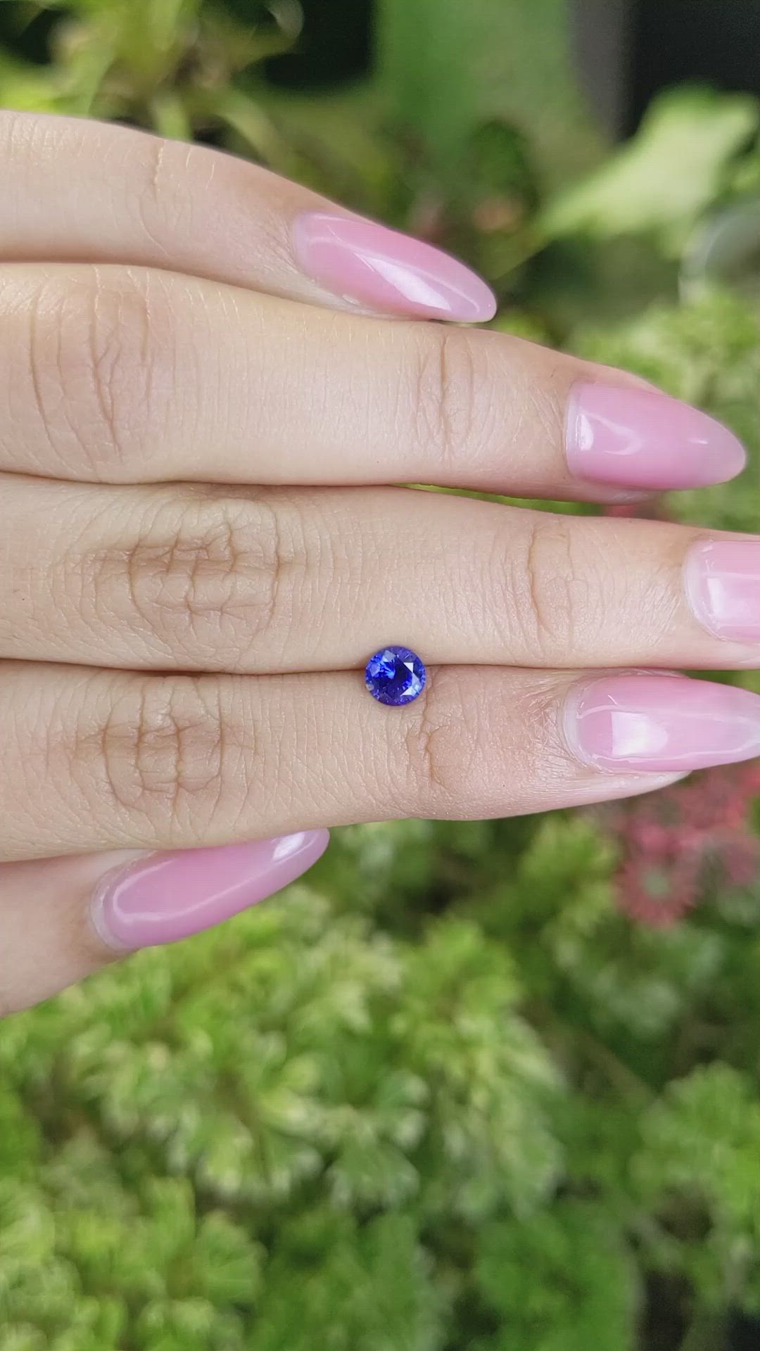 0.55 Ct. Blue Sapphire from Ceylon (Sri Lanka) Size Video