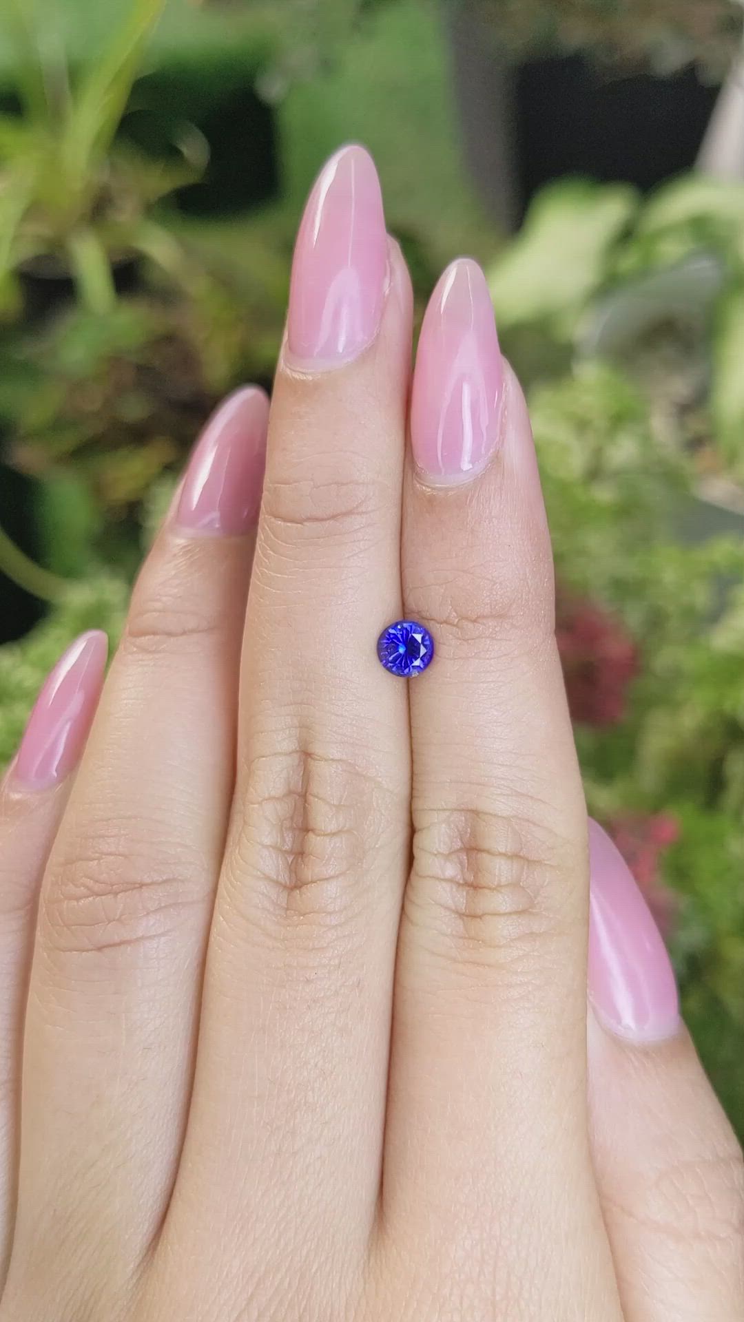 0.55 Ct. Blue Sapphire from Ceylon (Sri Lanka) Size Video