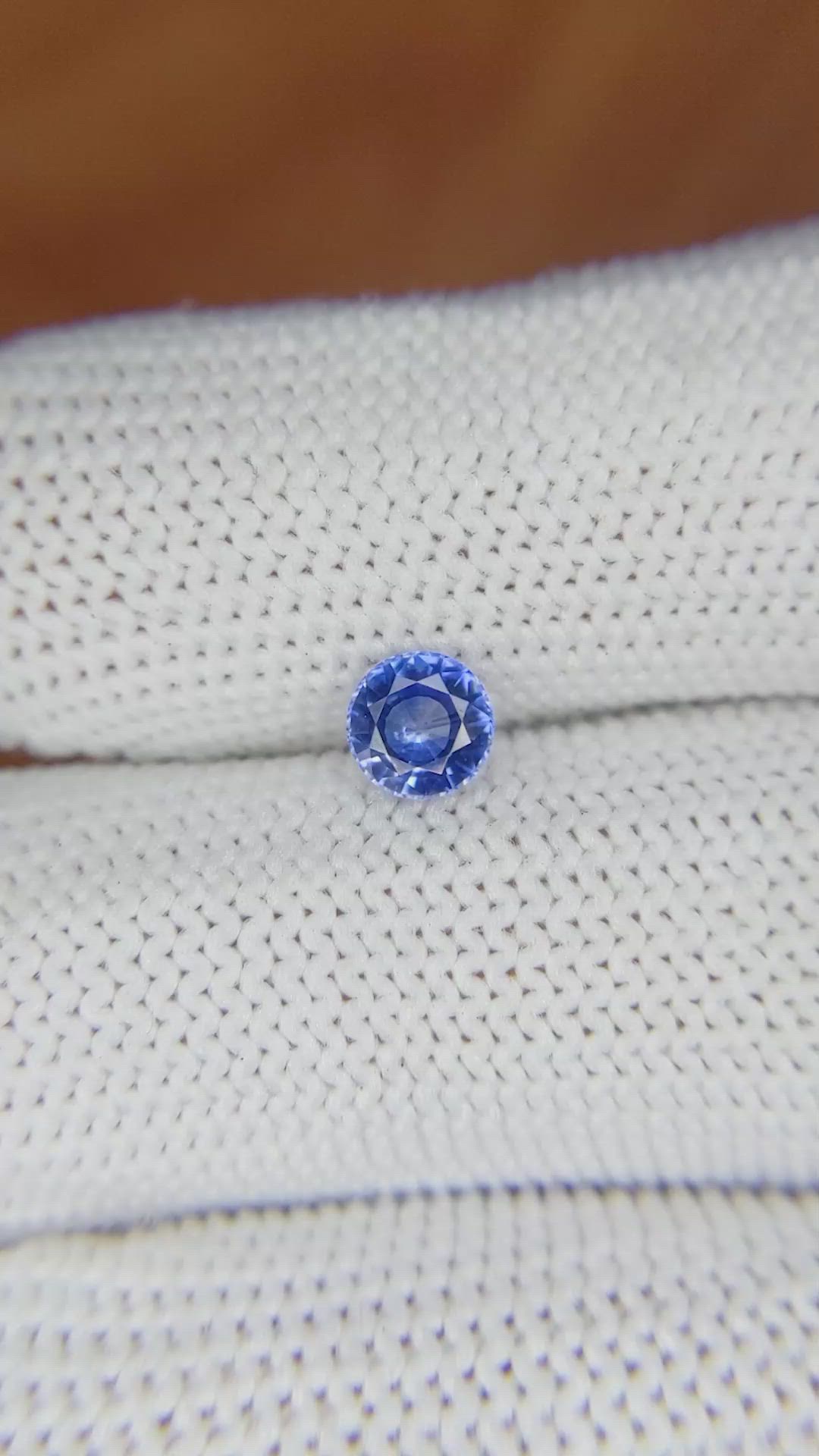 0.69 Ct. Blue Sapphire from Ceylon (Sri Lanka) Size Video