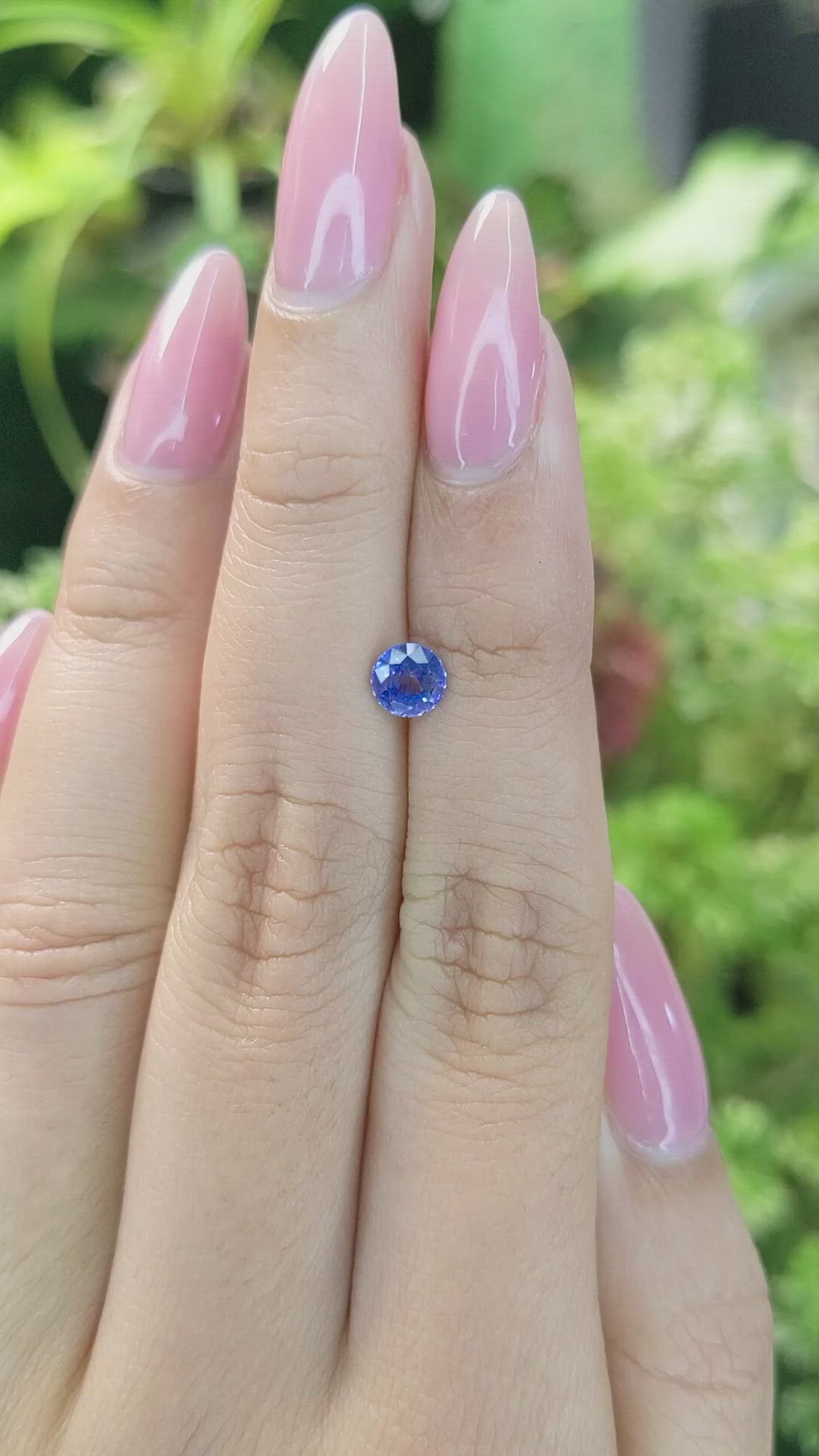 0.69 Ct. Blue Sapphire from Ceylon (Sri Lanka) Size Video