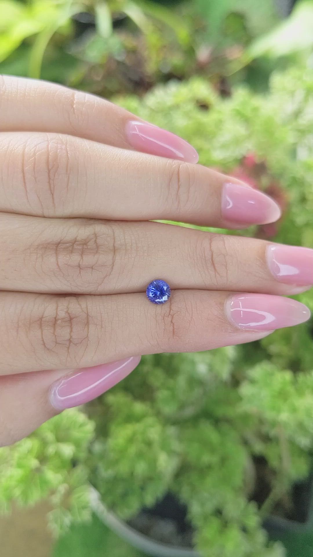 0.71 Ct. Blue Sapphire from Ceylon (Sri Lanka) Size Video
