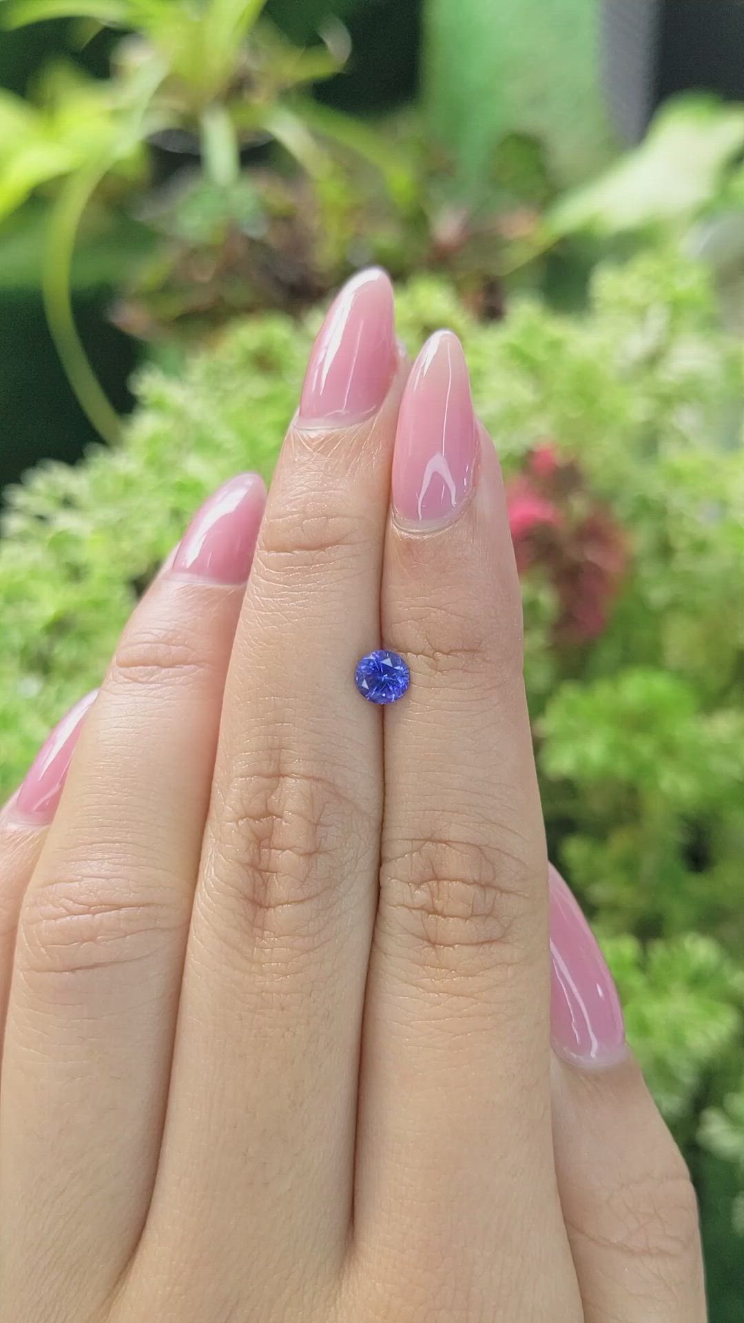 0.71 Ct. Blue Sapphire from Ceylon (Sri Lanka) Size Video