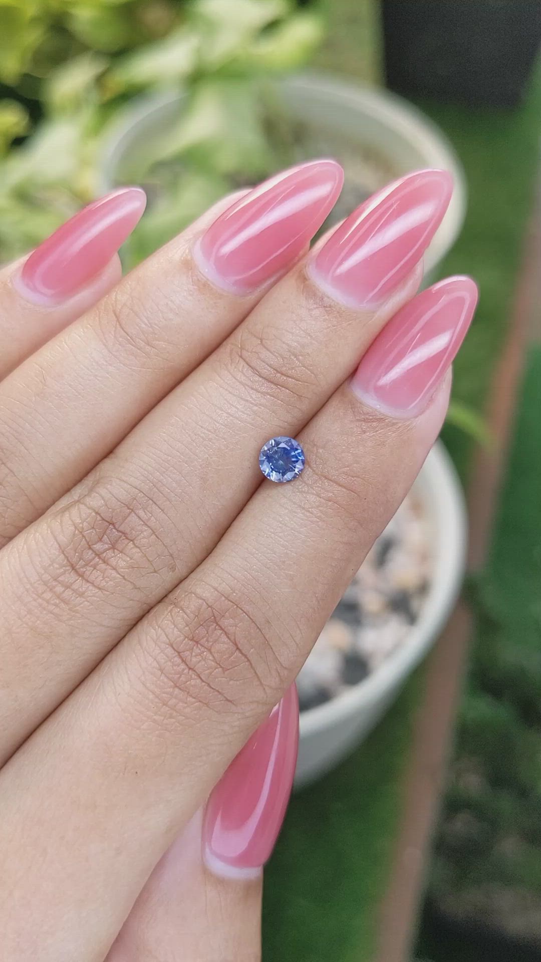 0.65 Ct. Blue Sapphire from Ceylon (Sri Lanka) Size Video