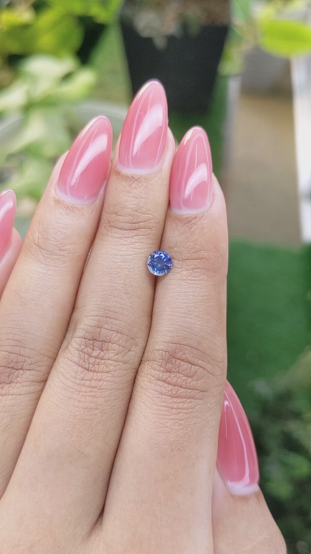 0.65 Ct. Blue Sapphire from Ceylon (Sri Lanka) Size Video