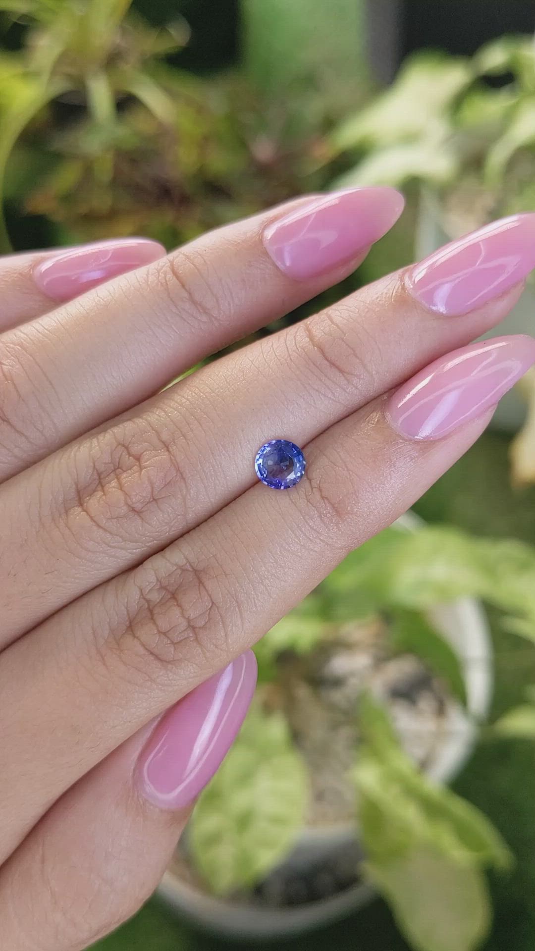 0.77 Ct. Blue Sapphire from Ceylon (Sri Lanka) Size Video