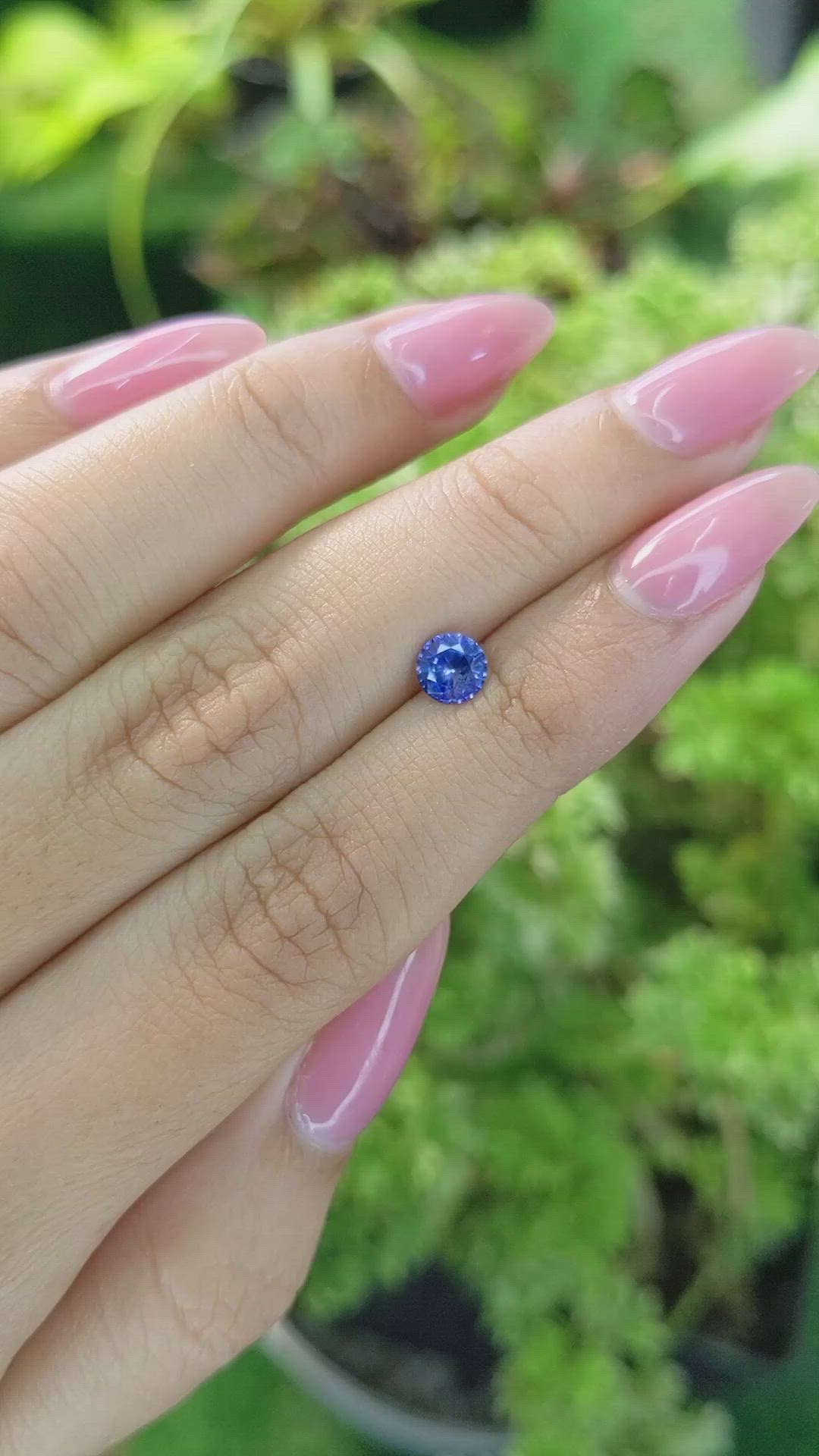 0.74 Ct. Blue Sapphire from Ceylon (Sri Lanka) Size Video