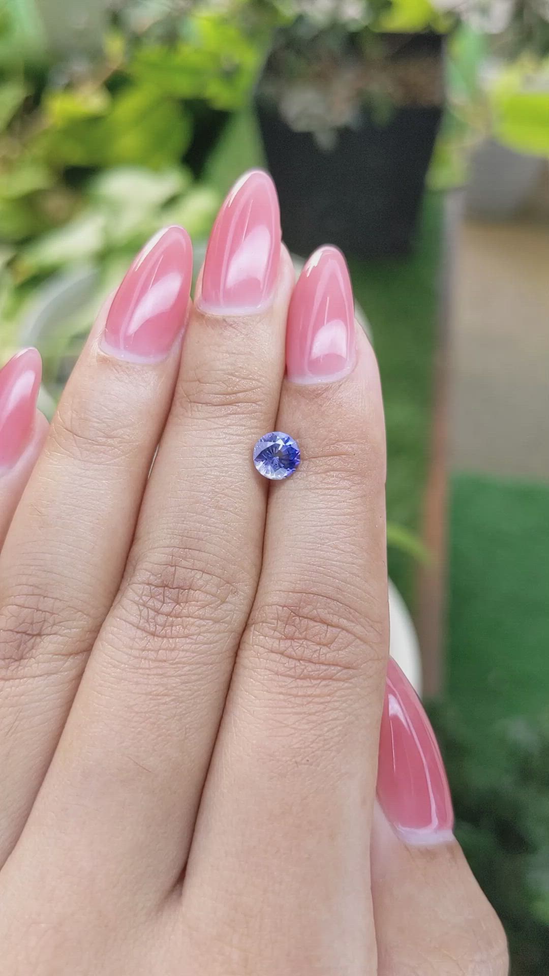 0.87 Ct. Blue Sapphire from Ceylon (Sri Lanka) Size Video