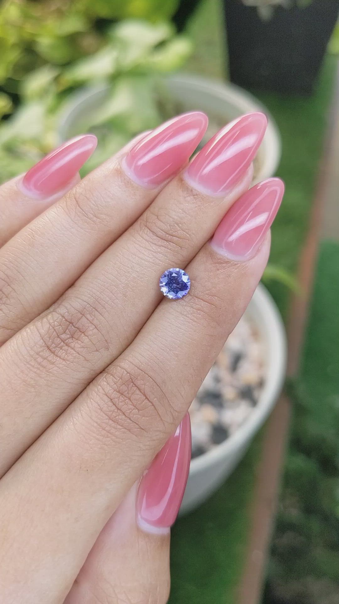 0.87 Ct. Blue Sapphire from Ceylon (Sri Lanka) Size Video