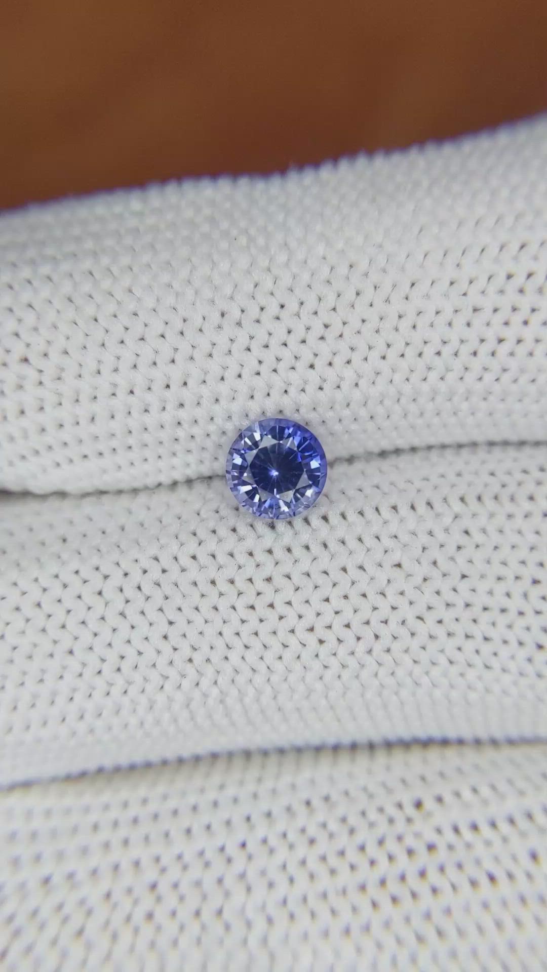 0.87 Ct. Blue Sapphire from Ceylon (Sri Lanka) Size Video
